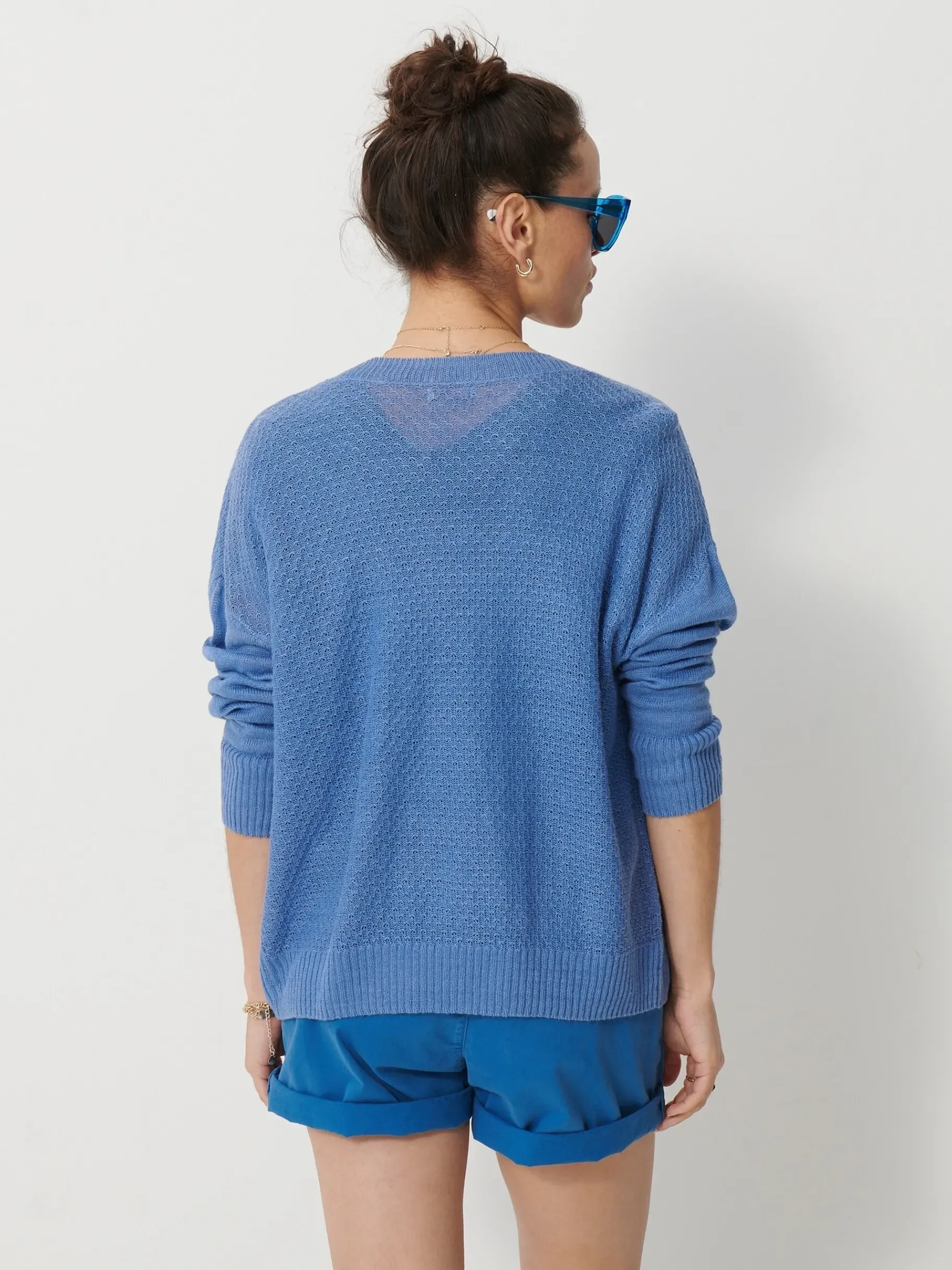 BENSIMON Pulls, Sweats & Gilets<Pull jill BLEU GRISE