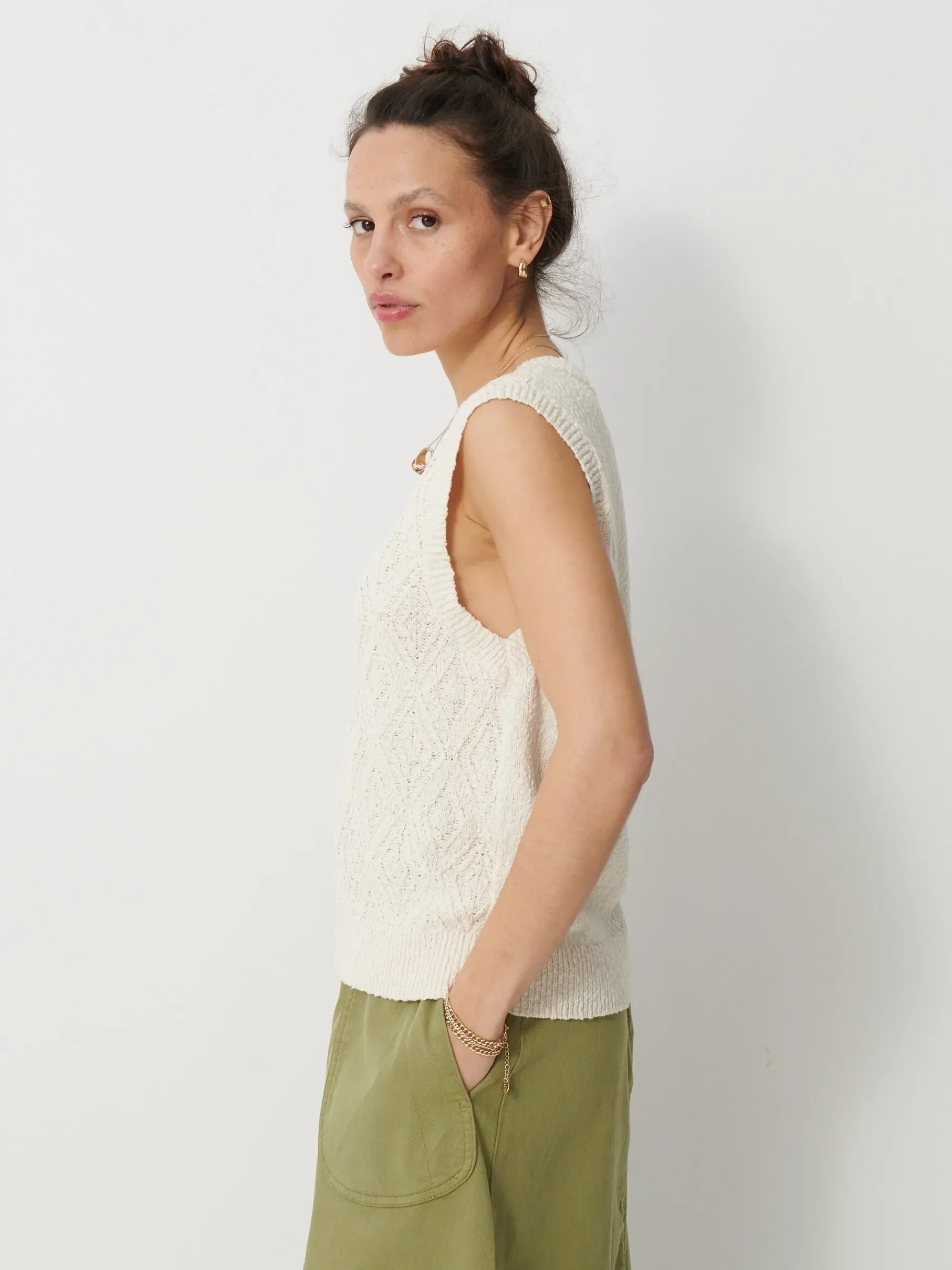 BENSIMON Pulls, Sweats & Gilets<Pull lise IVOIRE