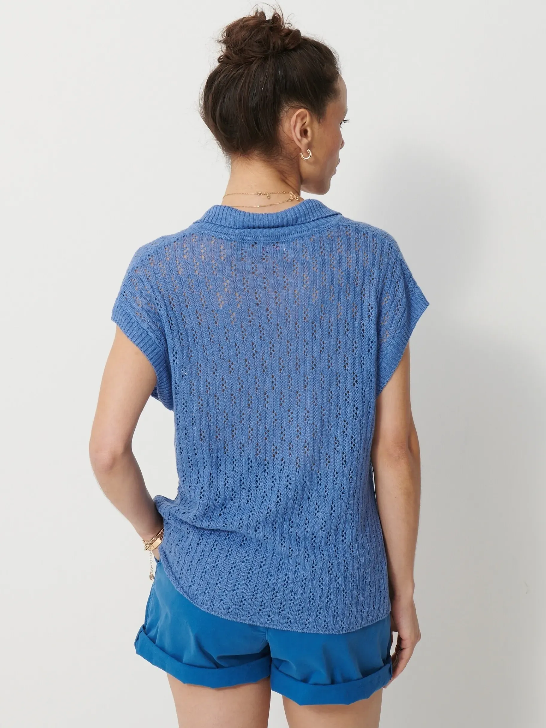 BENSIMON Pulls, Sweats & Gilets<Pull ludo BLEU GRISE