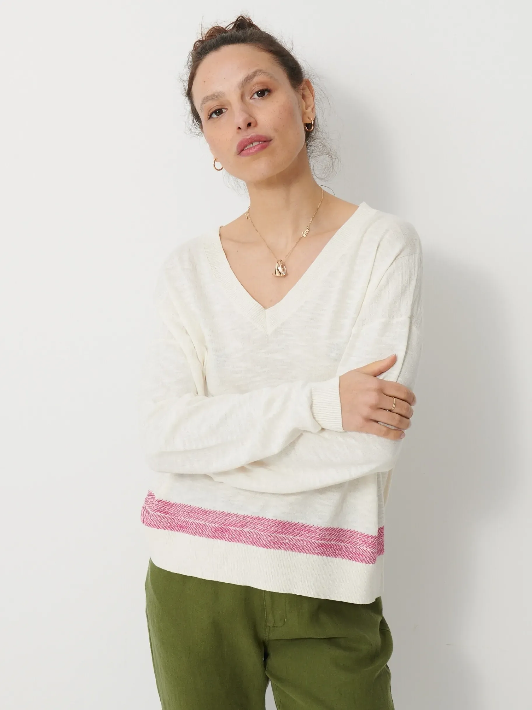 BENSIMON Pulls, Sweats & Gilets<Pull malo IVOIRE