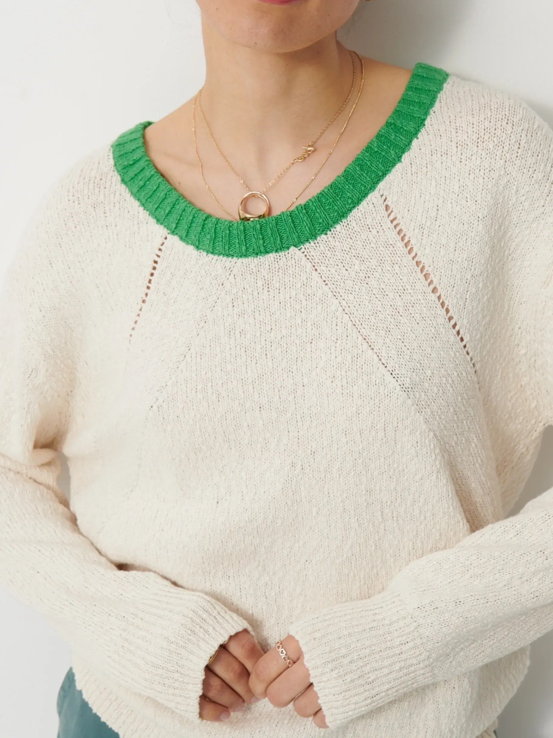 BENSIMON Pulls, Sweats & Gilets<Pull moby IVOIRE