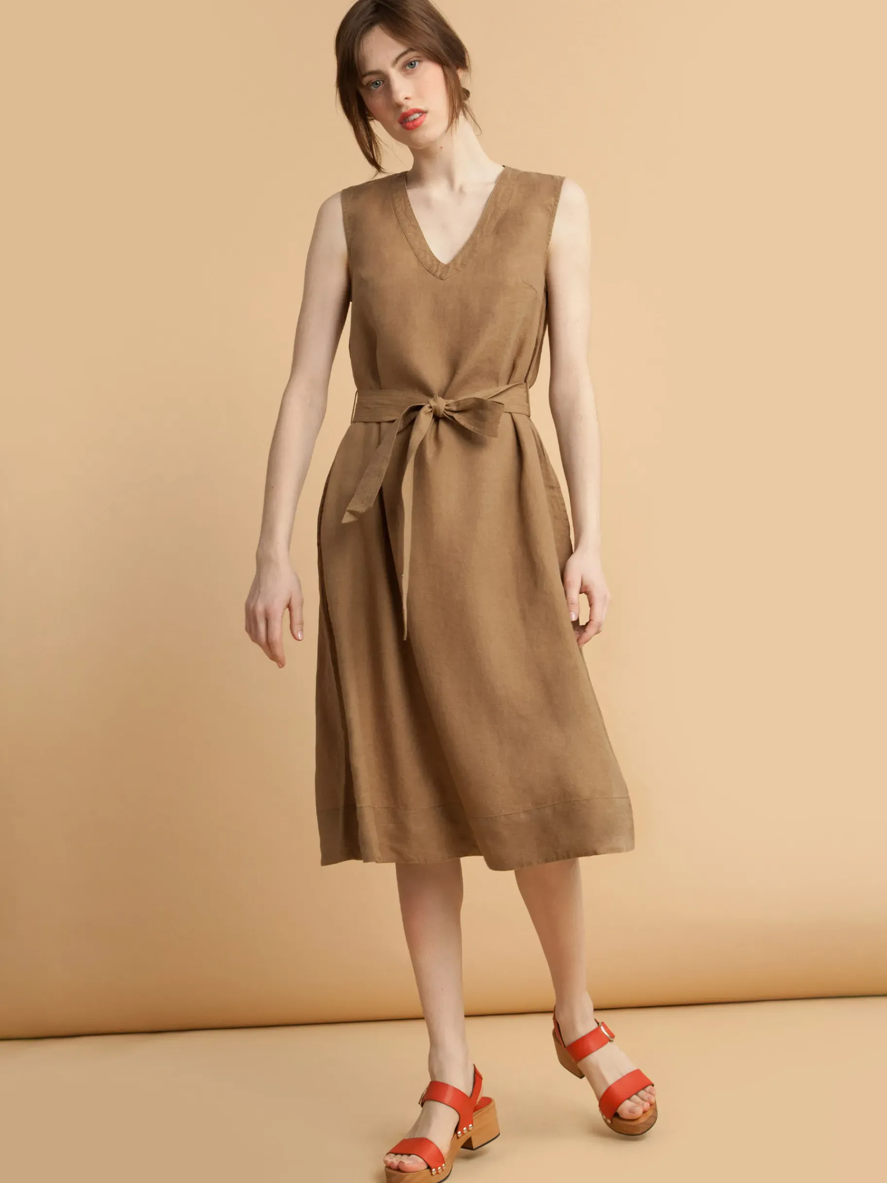 BENSIMON Robes & Combis<Robe basile TABAC
