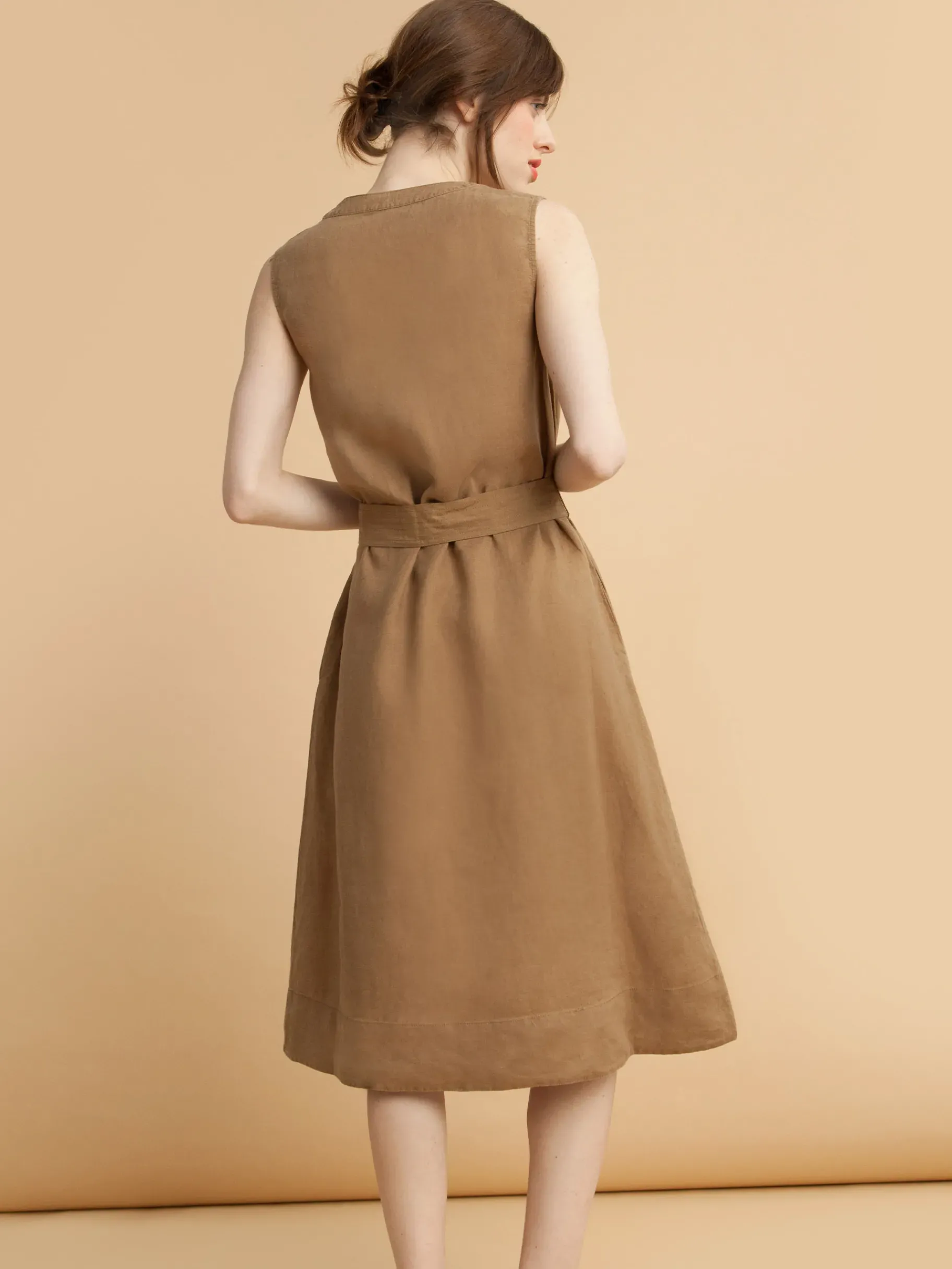 BENSIMON Robes & Combis<Robe basile TABAC