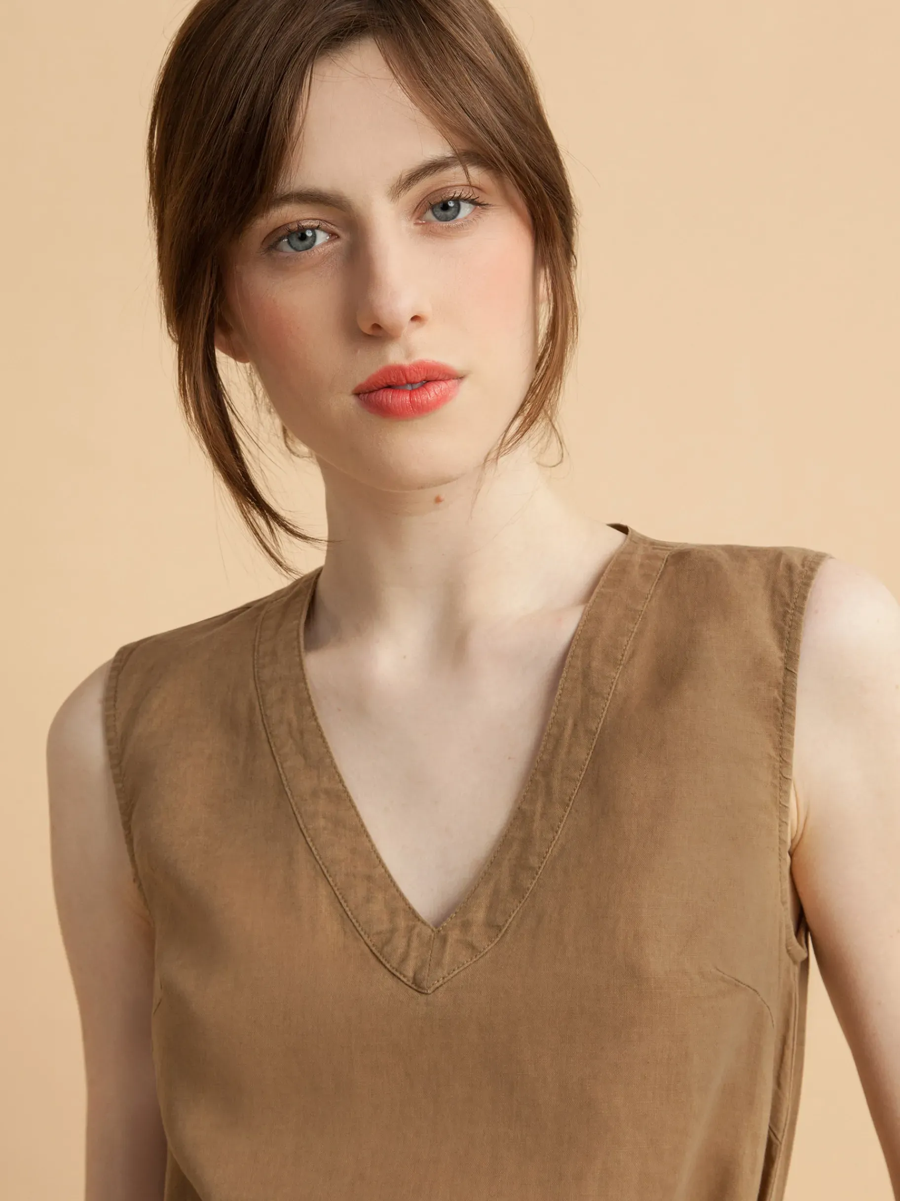 BENSIMON Robes & Combis<Robe basile TABAC