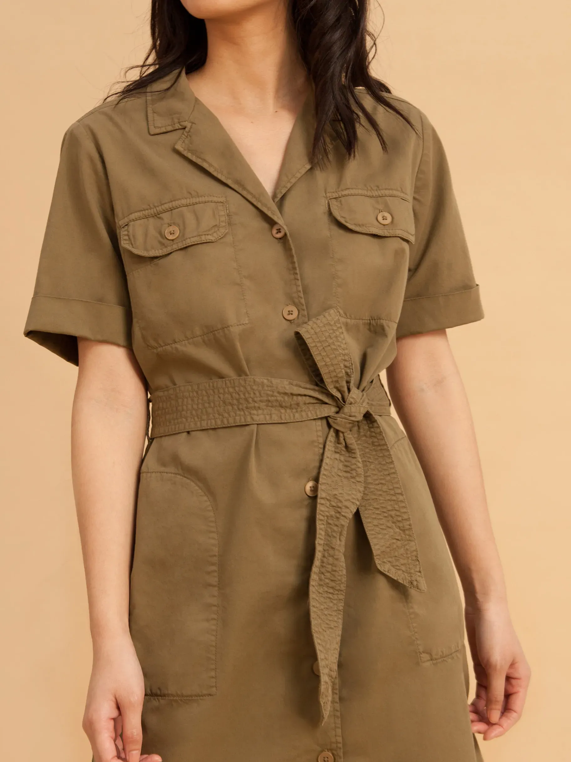 BENSIMON Robes & Combis<Robe dauphine KAKI