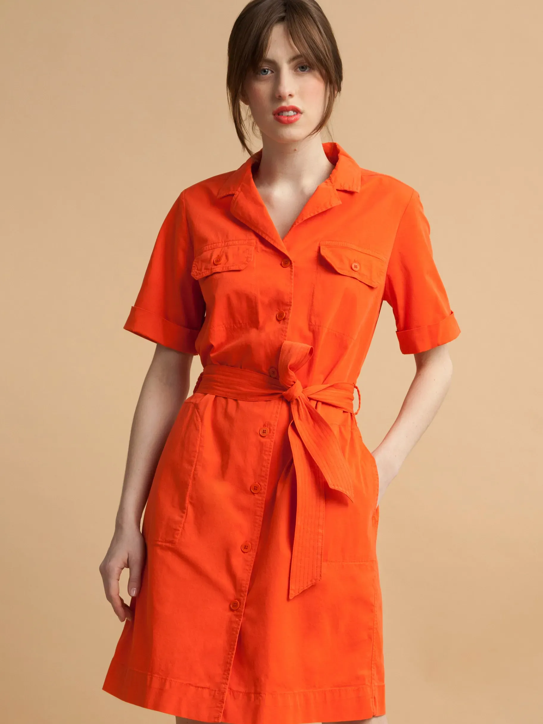 BENSIMON Robes & Combis<Robe dauphine COQUELICOT