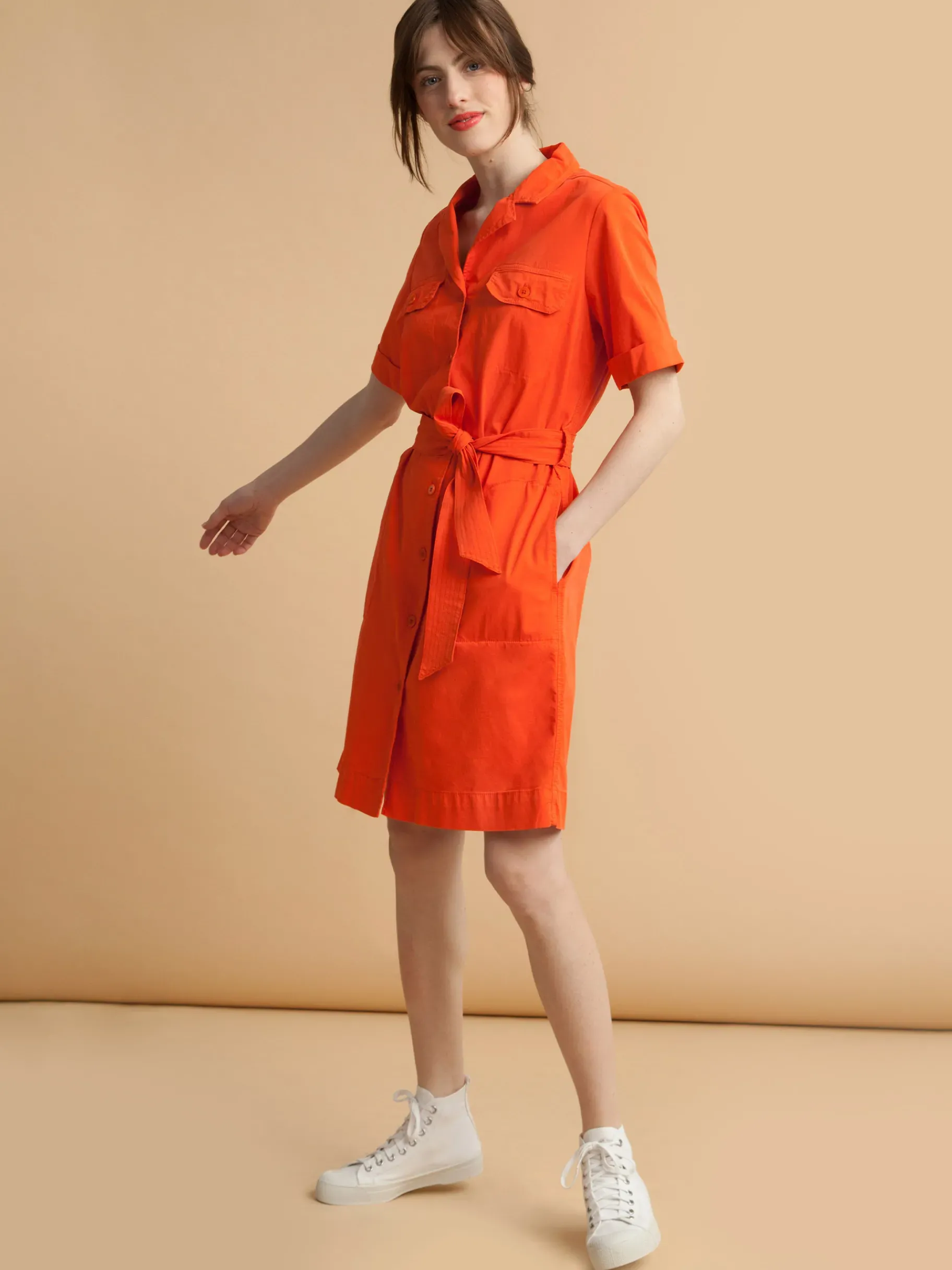 BENSIMON Robes & Combis<Robe dauphine COQUELICOT