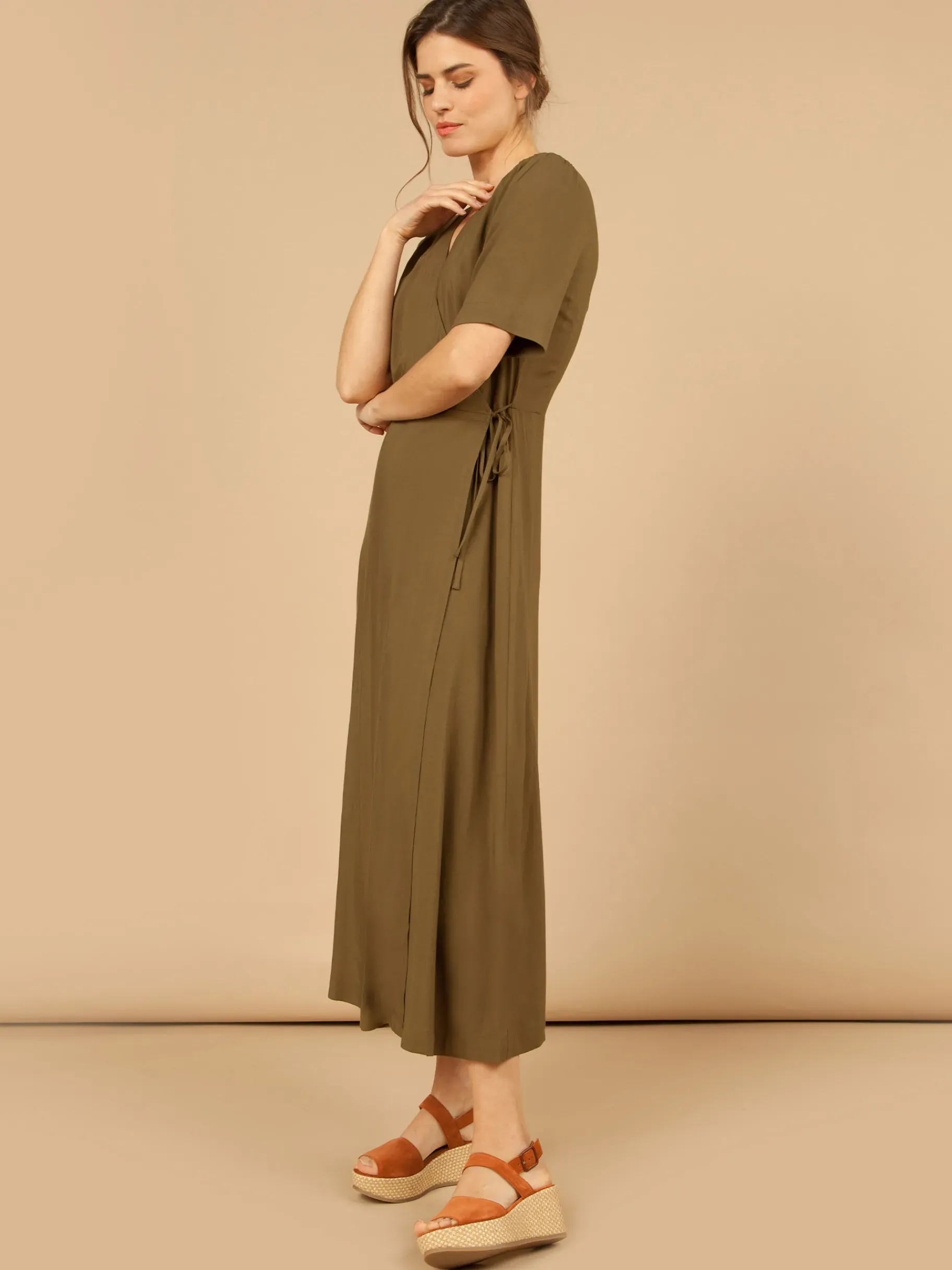 BENSIMON Robes & Combis<Robe fiesta KAKI