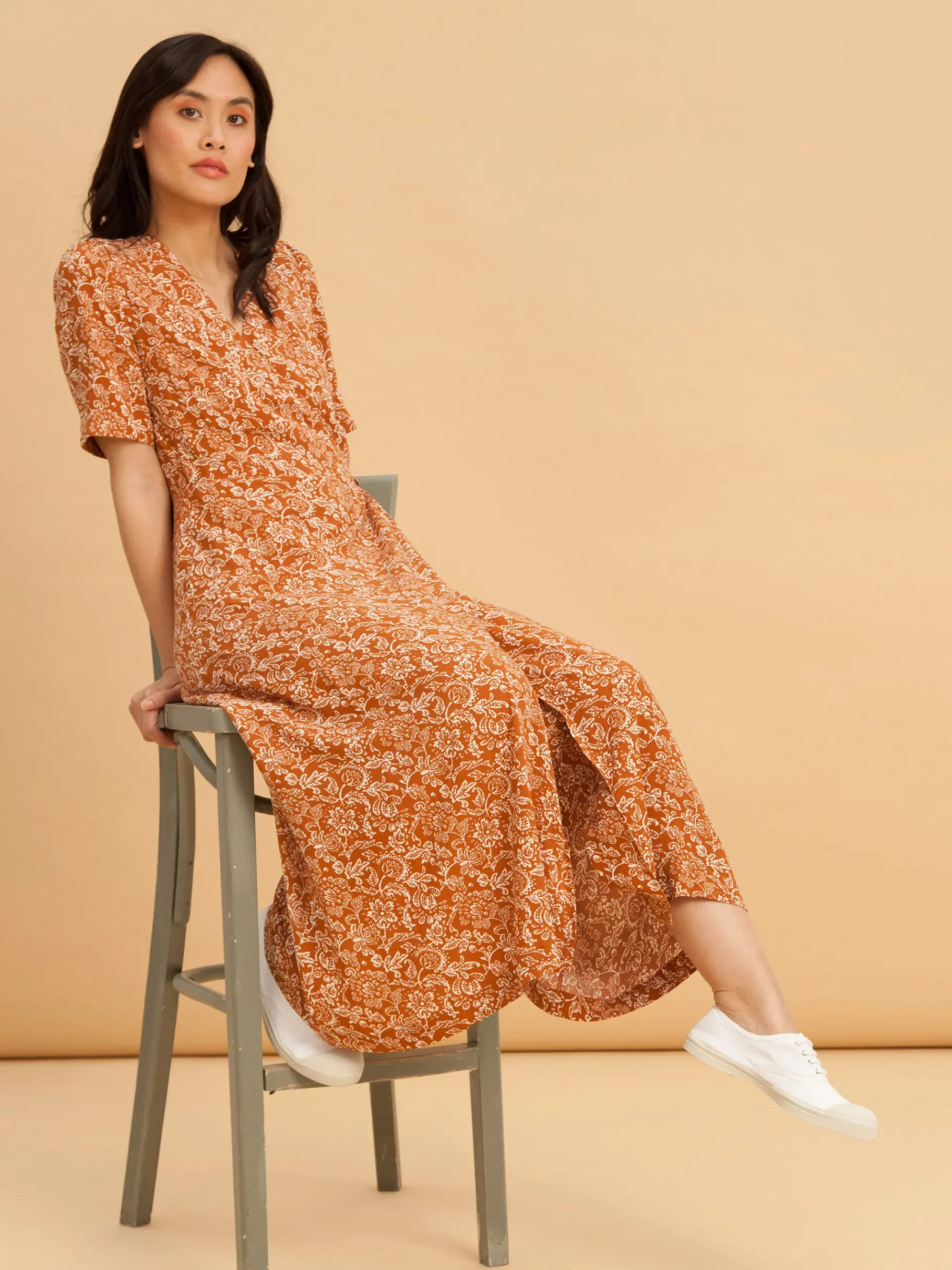 BENSIMON Robes & Combis<Robe fiesta FLEURS INDIENNES