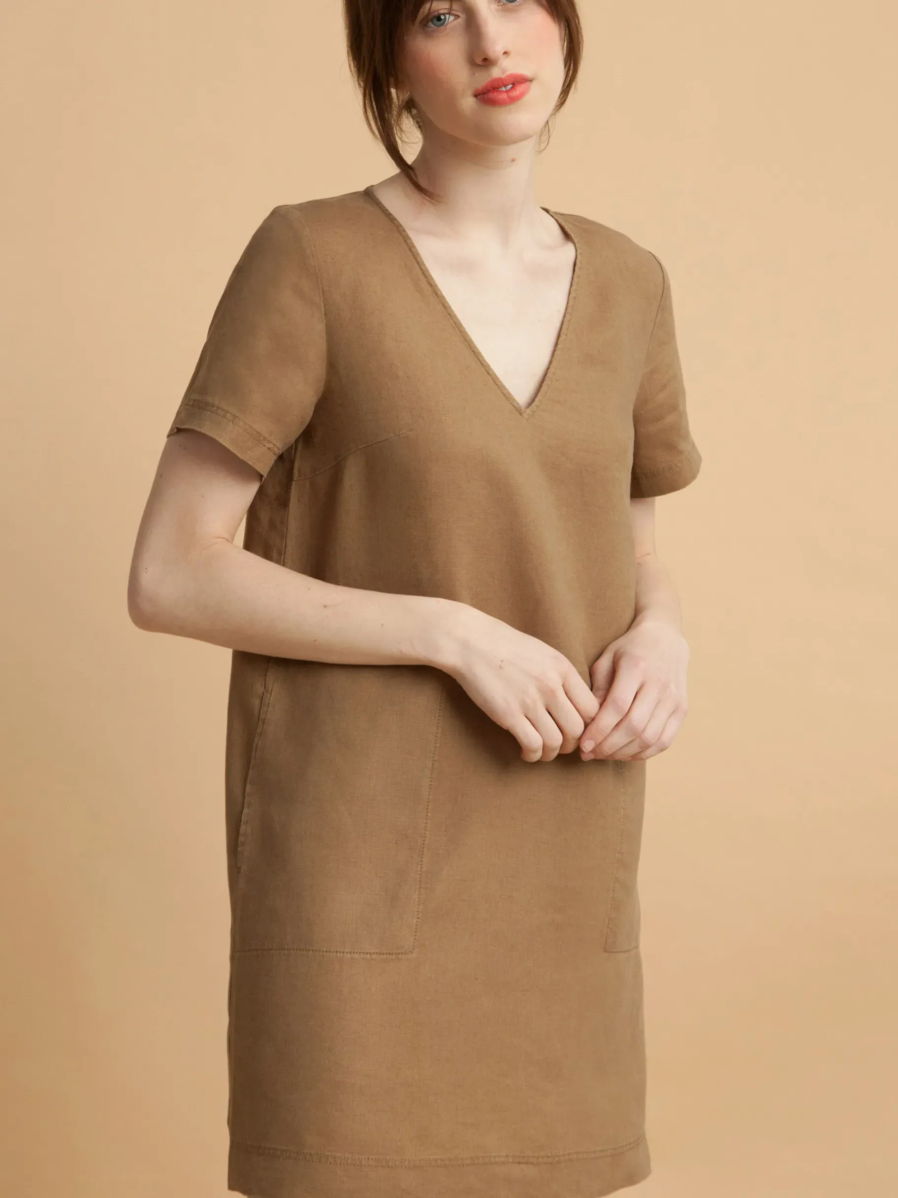 BENSIMON Robes & Combis<Robe martine TABAC