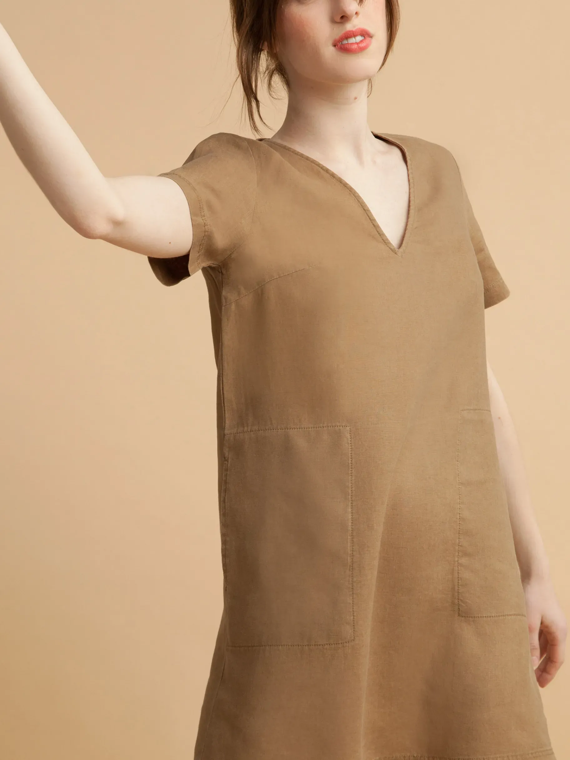 BENSIMON Robes & Combis<Robe martine TABAC