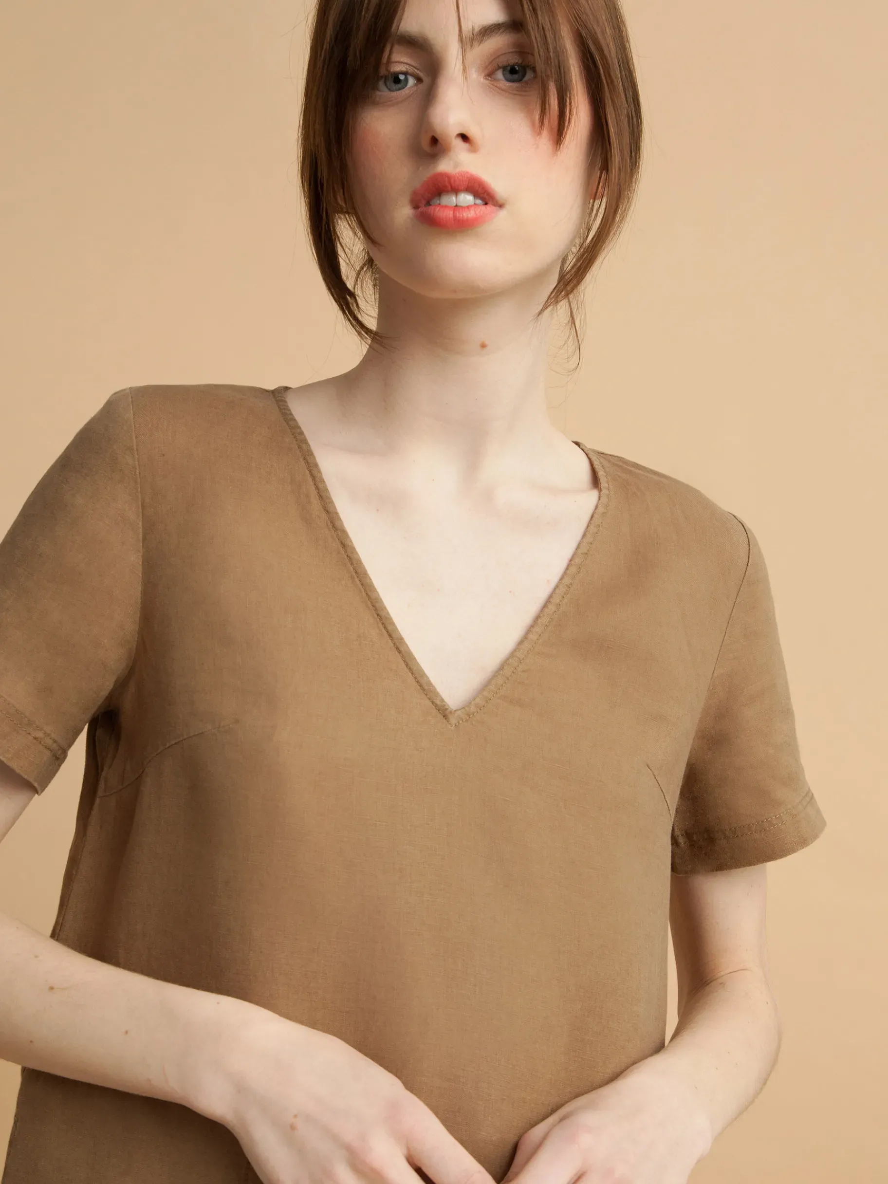 BENSIMON Robes & Combis<Robe martine TABAC