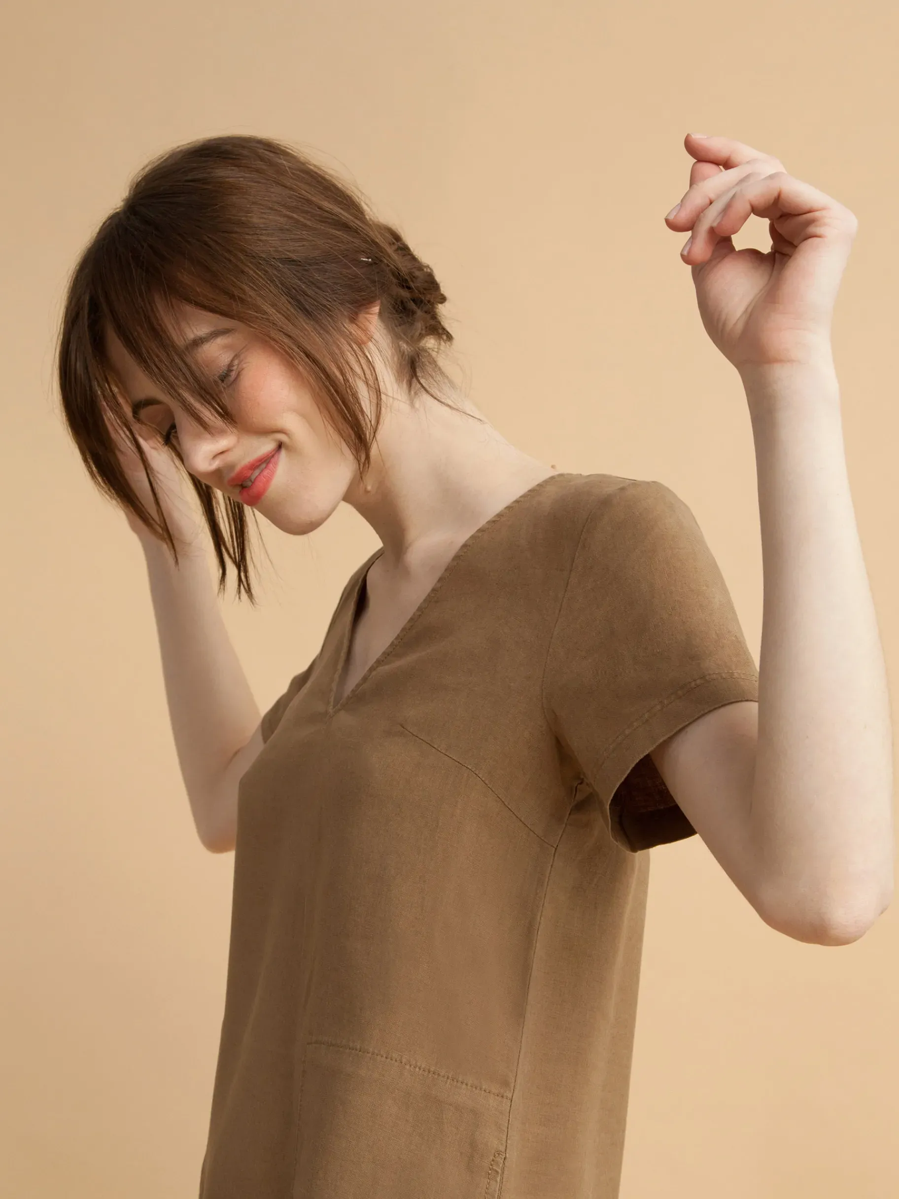 BENSIMON Robes & Combis<Robe martine TABAC