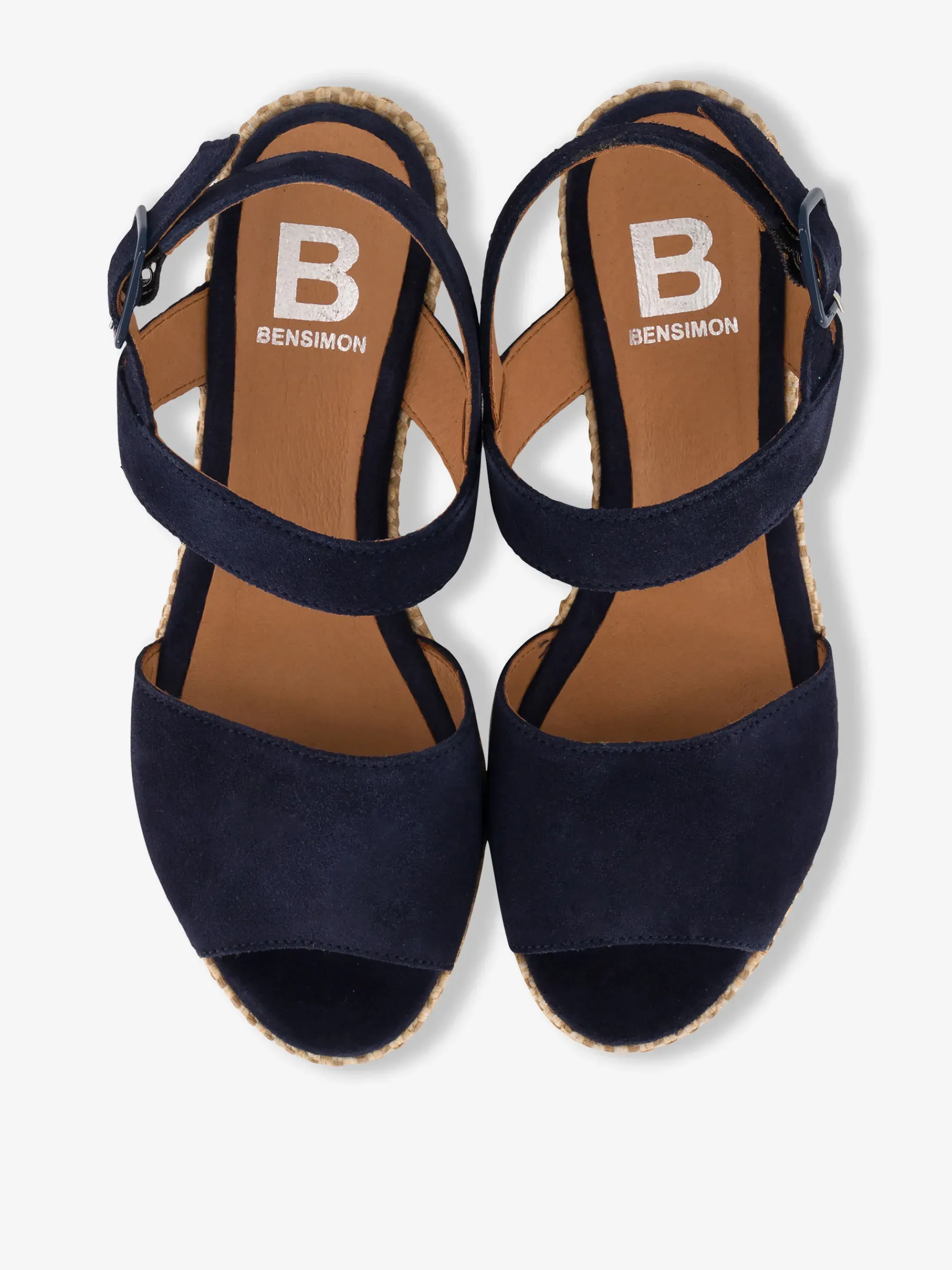 BENSIMON Chaussures<Sandales compensees suede MARINE
