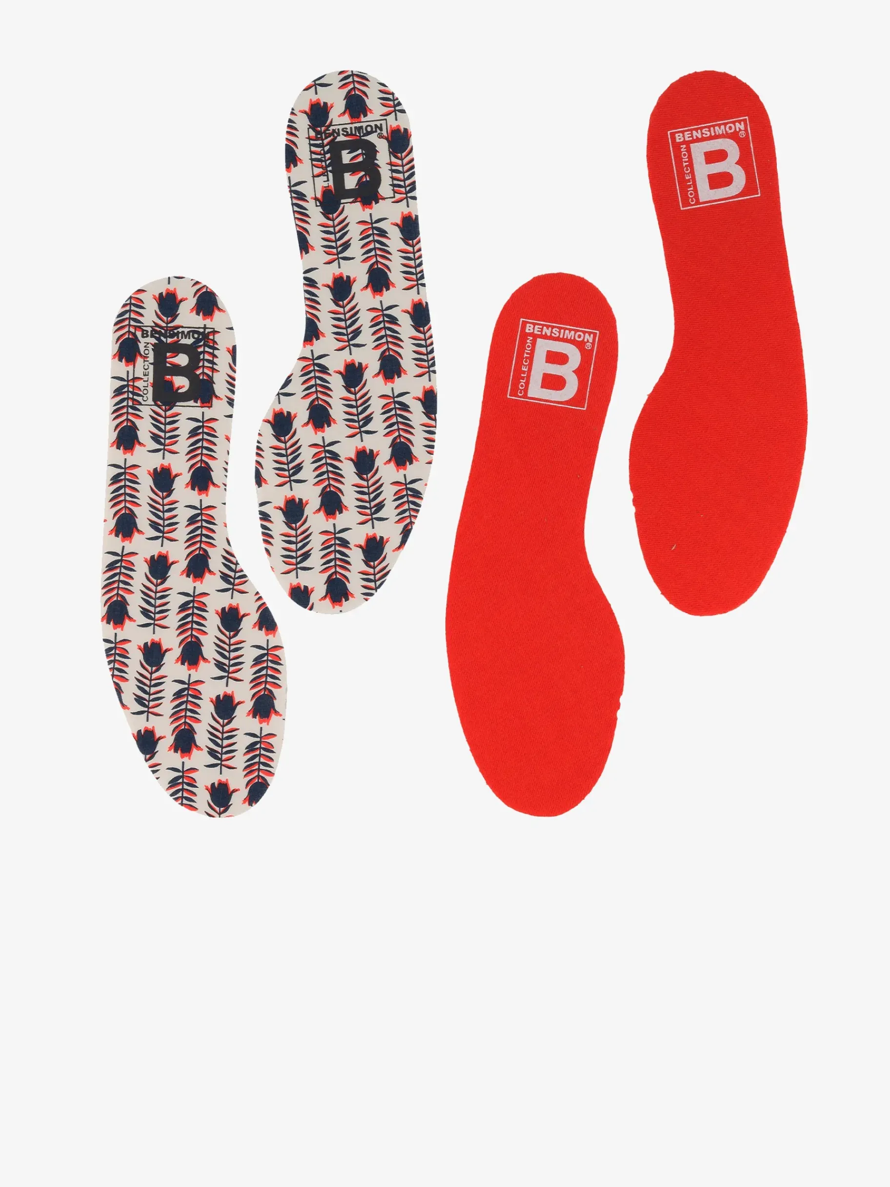 BENSIMON Accessoires<Semelles amovibles TULIPES/ROUGE