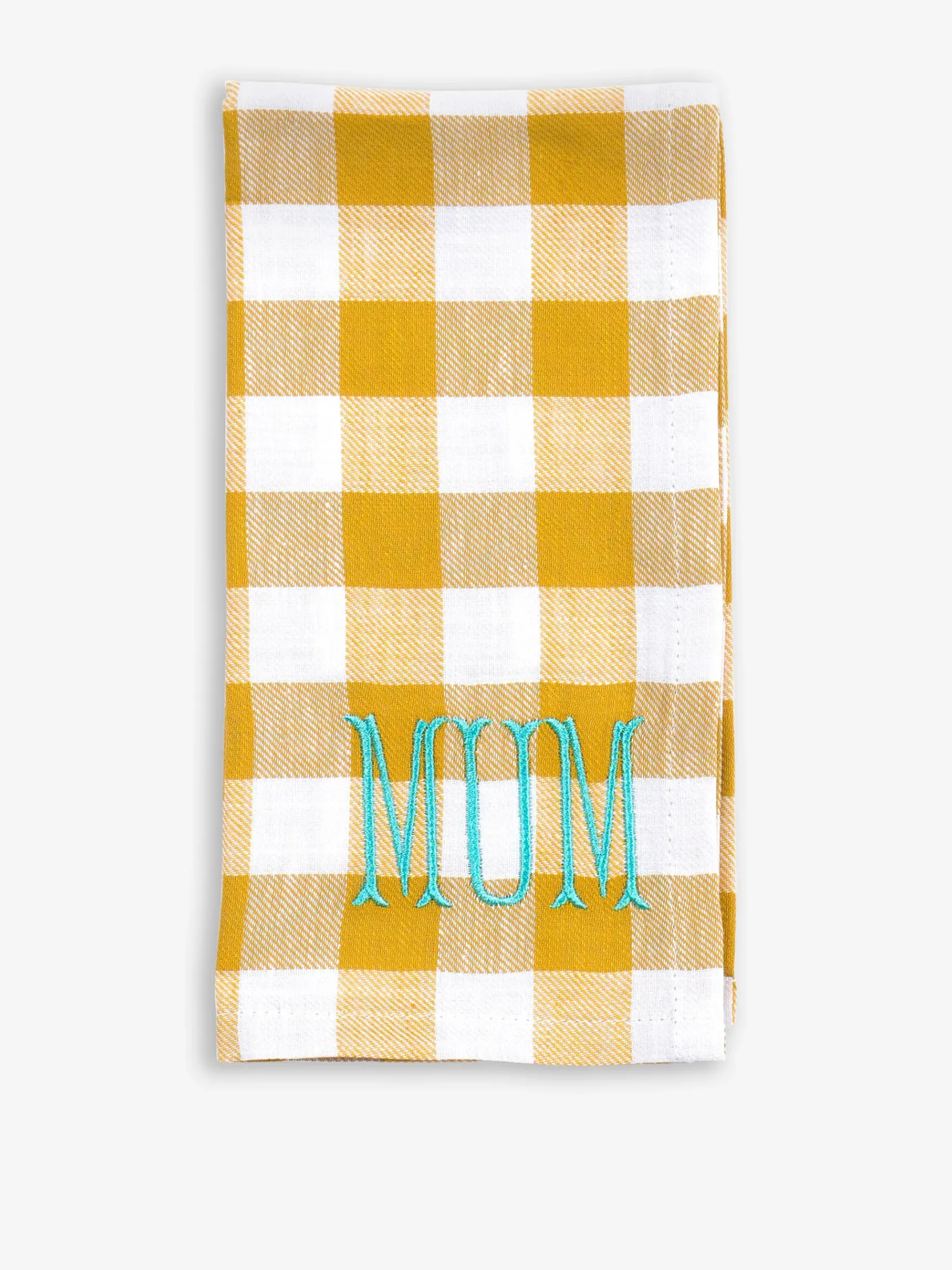 BENSIMON Accessoires De Table|Linge De Maison<Serviette brodee mum coton - bitos... JAUNE