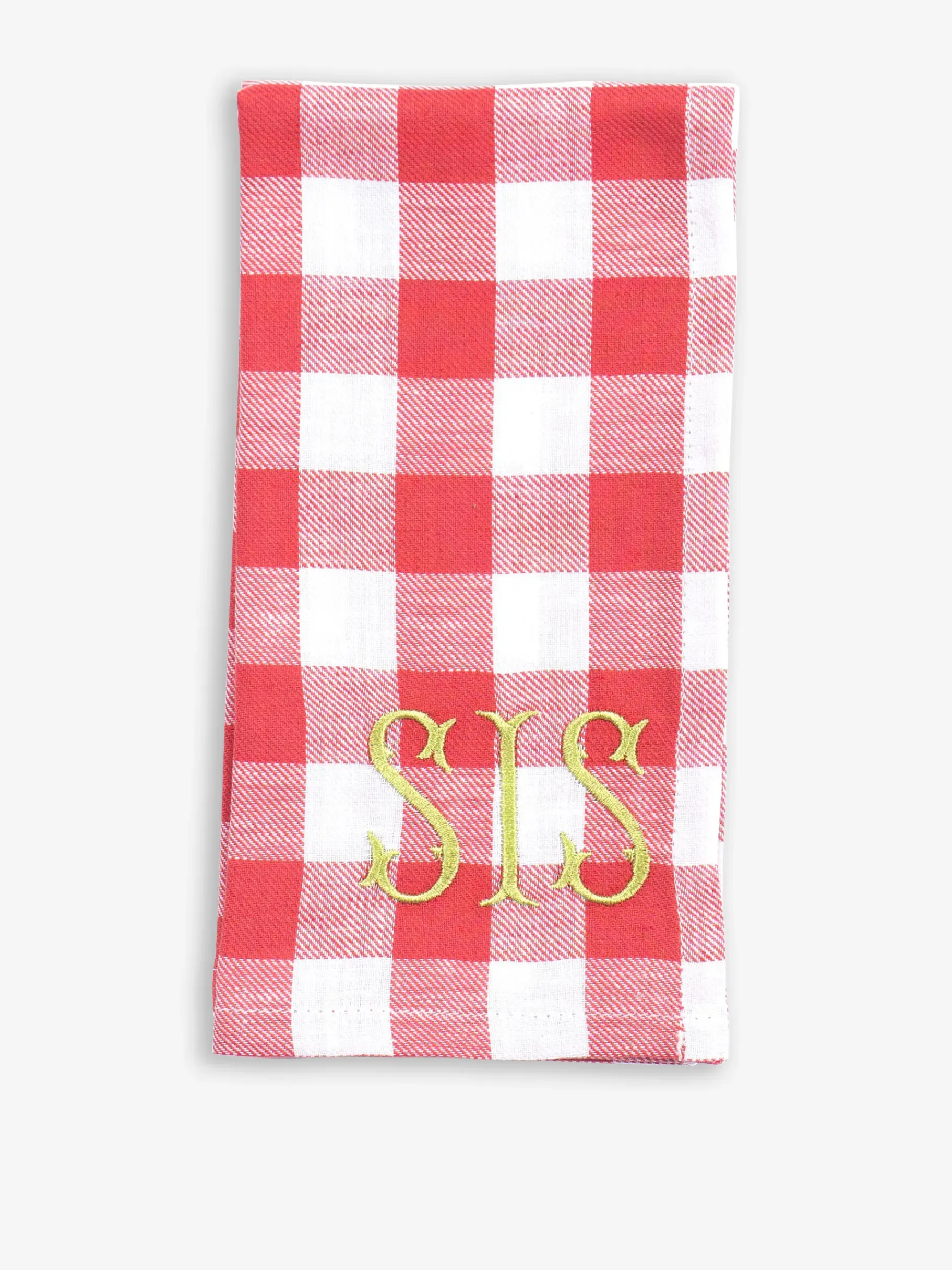 BENSIMON Accessoires De Table|Linge De Maison<Serviette brodee sister coton - bi... ROUGE