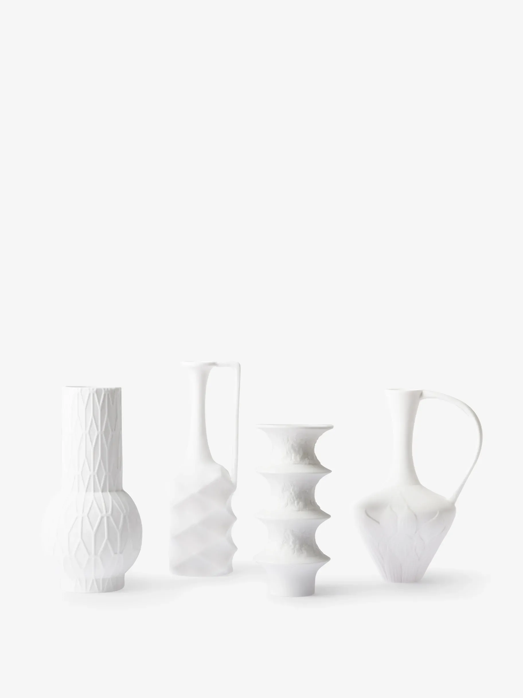 BENSIMON Vases<Set de 4 mini vases porcelaine he -... BLANC