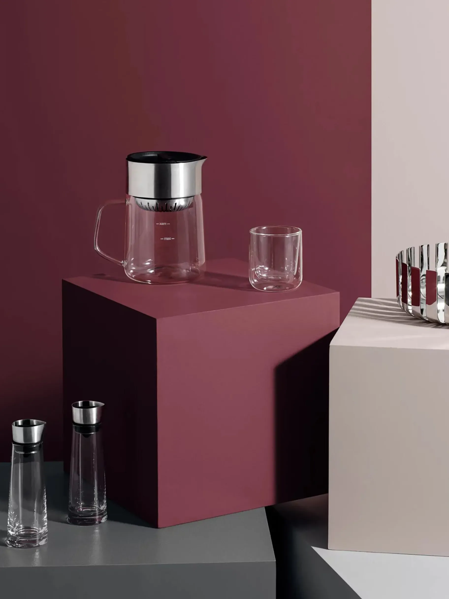 BENSIMON Verres & Carafes<Set de 2 tasses a cafe double paroi nero... TRANSPARENT
