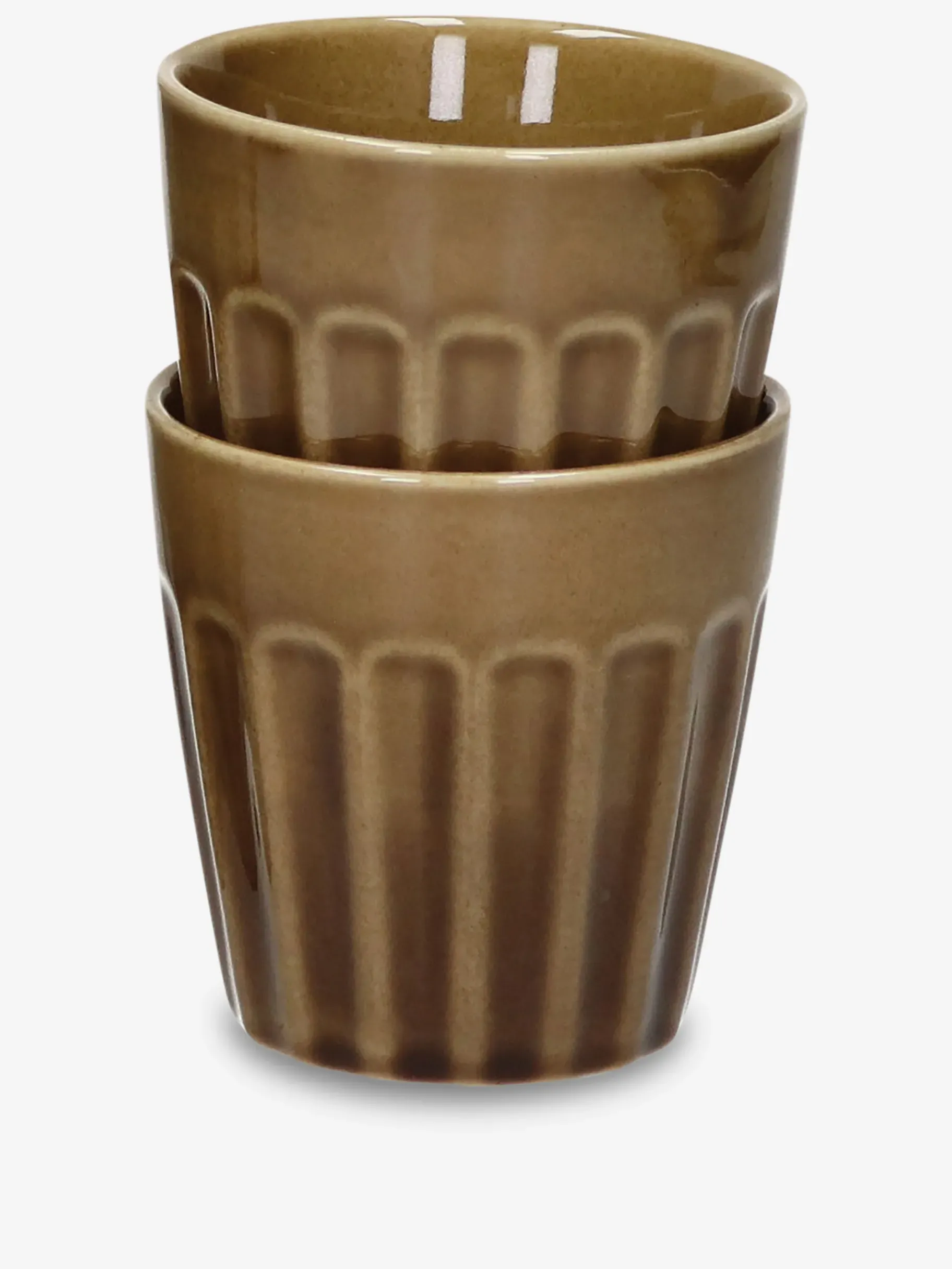 BENSIMON Verres & Carafes<Set de 2 verres rialto h8.5cm caramel - ... CAPPUCINO