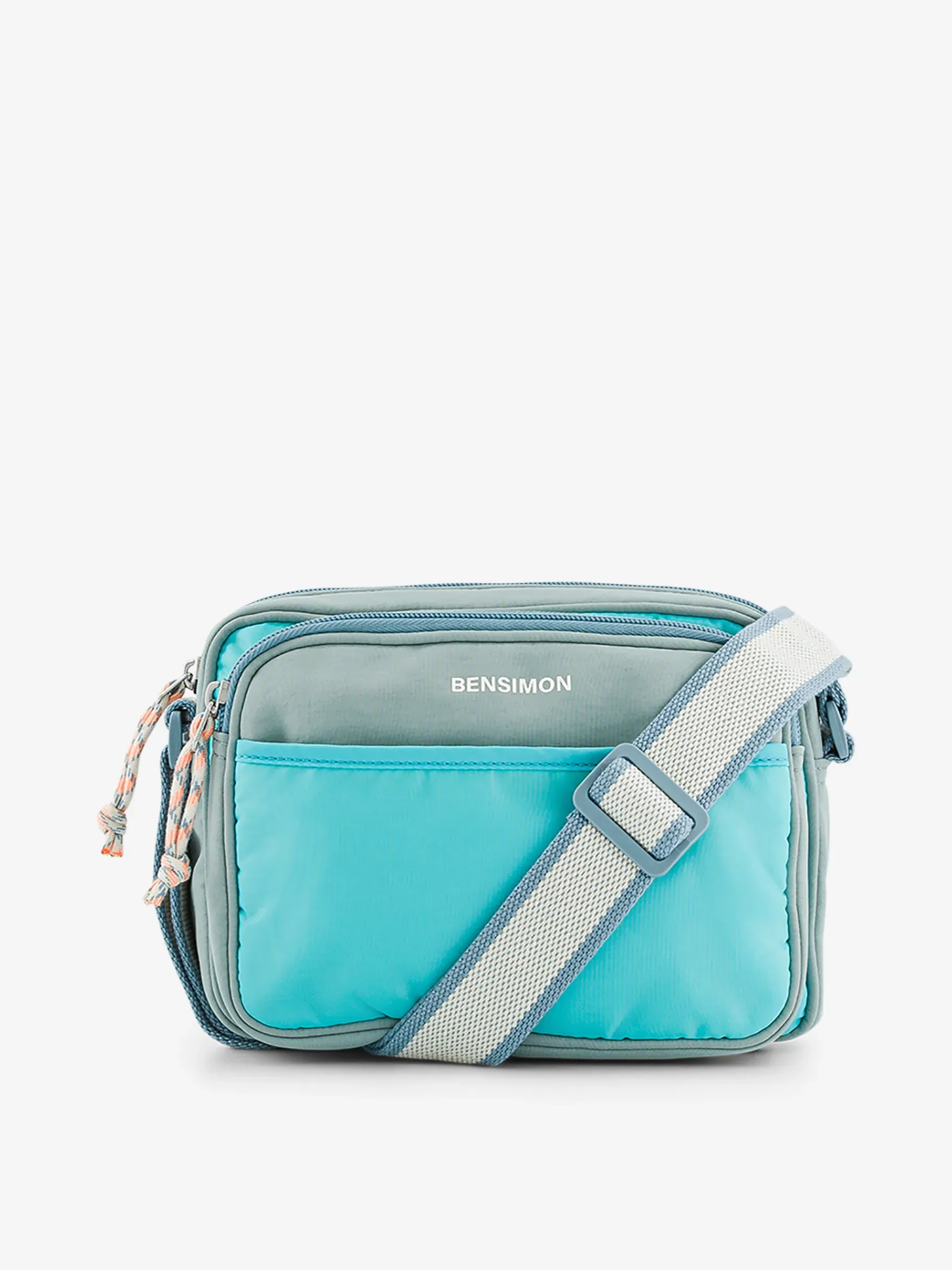 BENSIMON Sacs Porté Épaule<Small besace maidstone BLEU GRISE