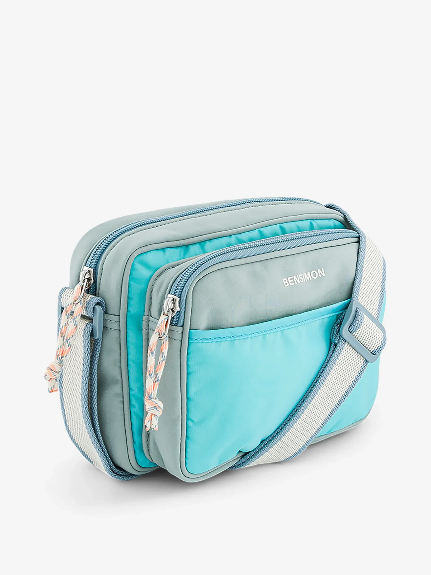 BENSIMON Sacs Porté Épaule<Small besace maidstone BLEU GRISE