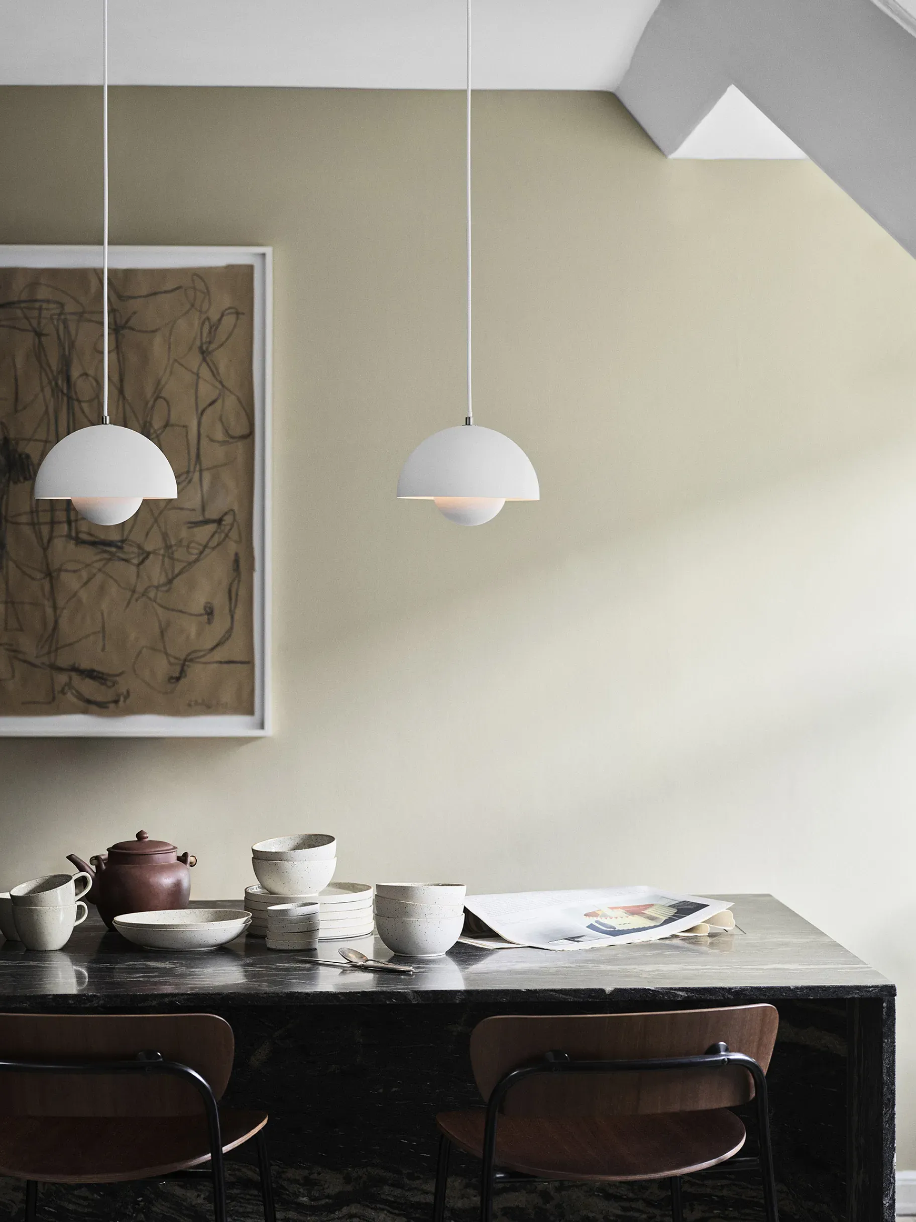 BENSIMON Suspensions<Suspension flowerpot vp1 mat - &tradition BLANC