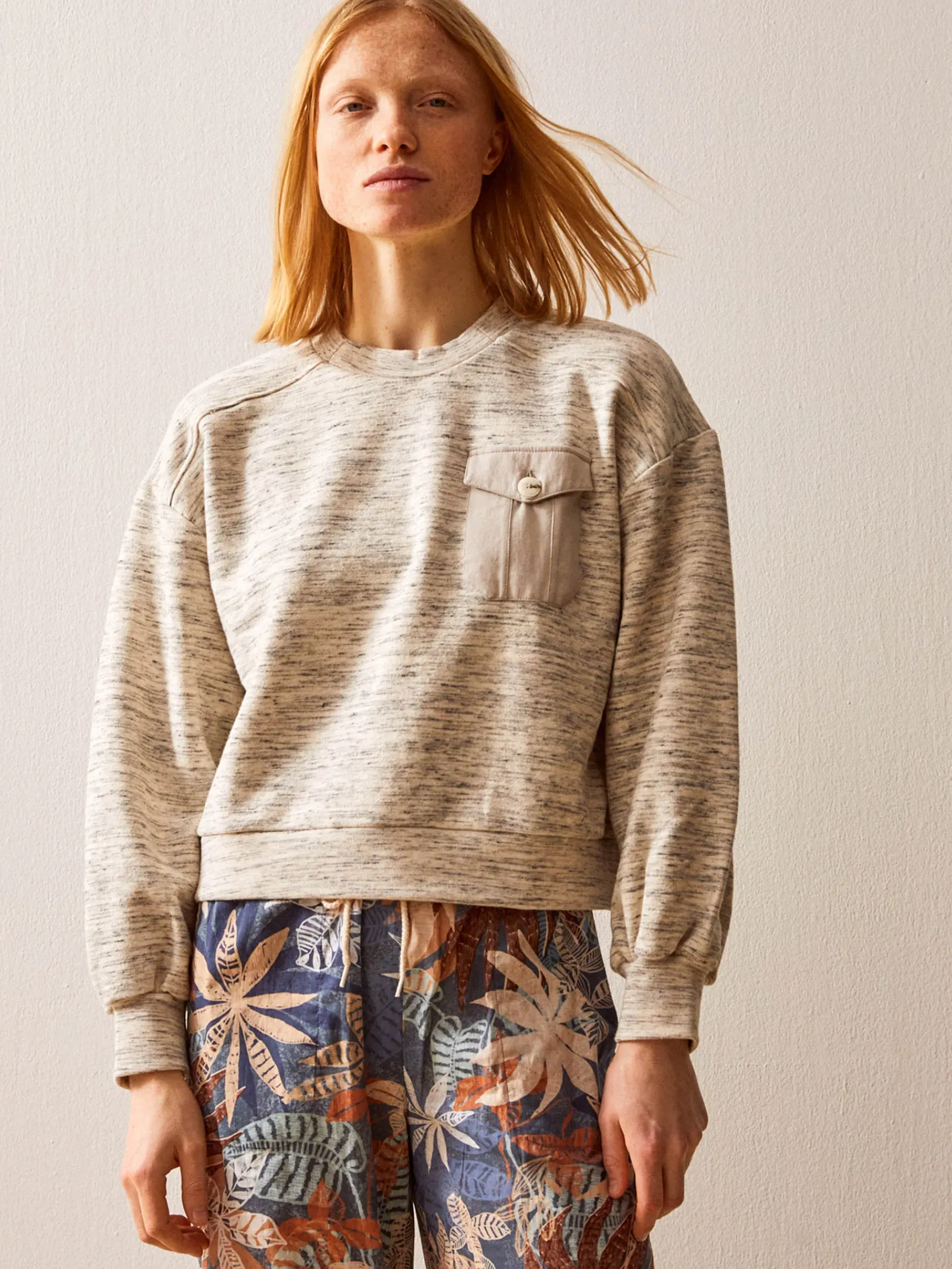 BENSIMON Pulls, Sweats & Gilets<Sweat jin CREME