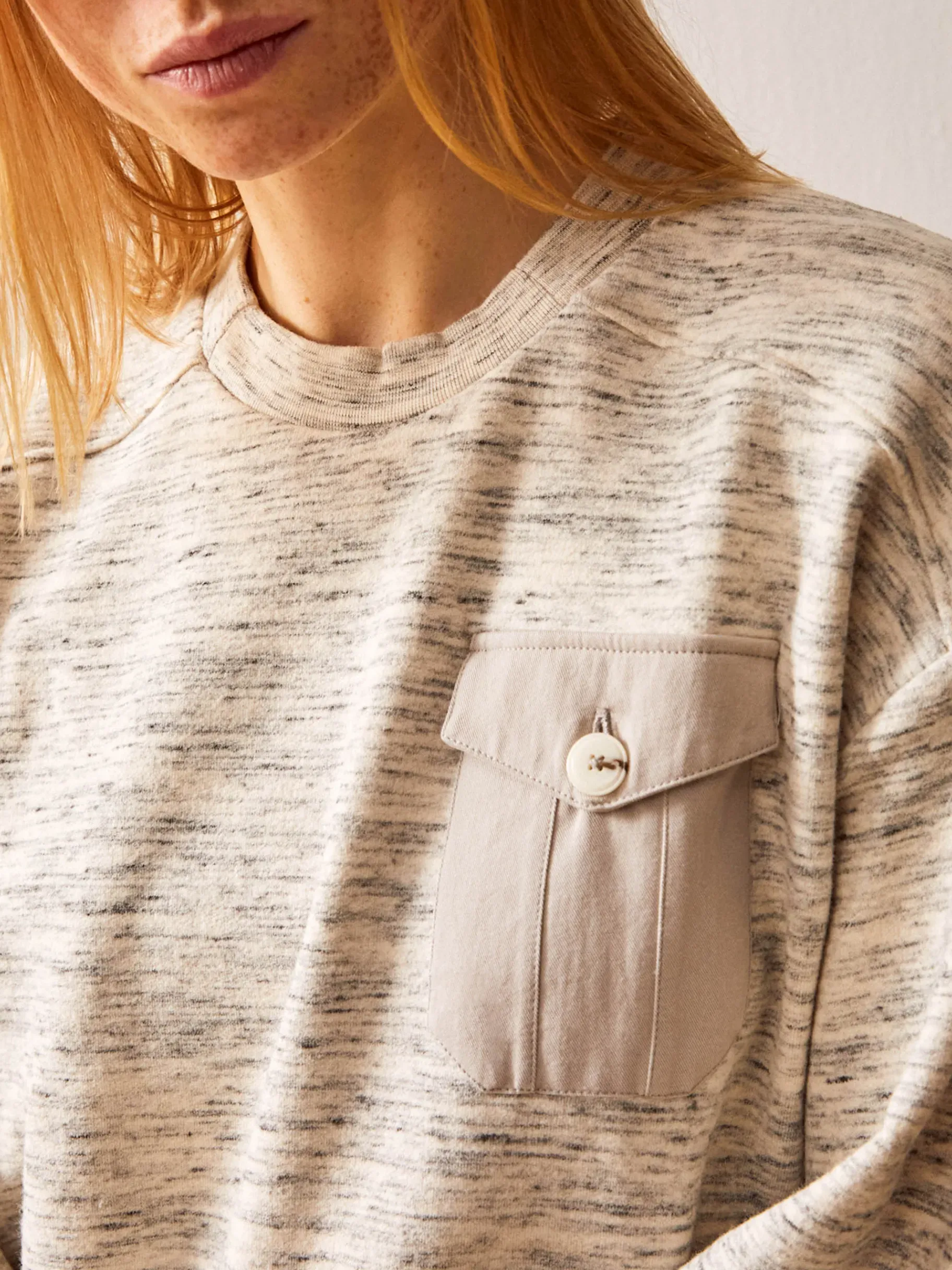 BENSIMON Pulls, Sweats & Gilets<Sweat jin CREME