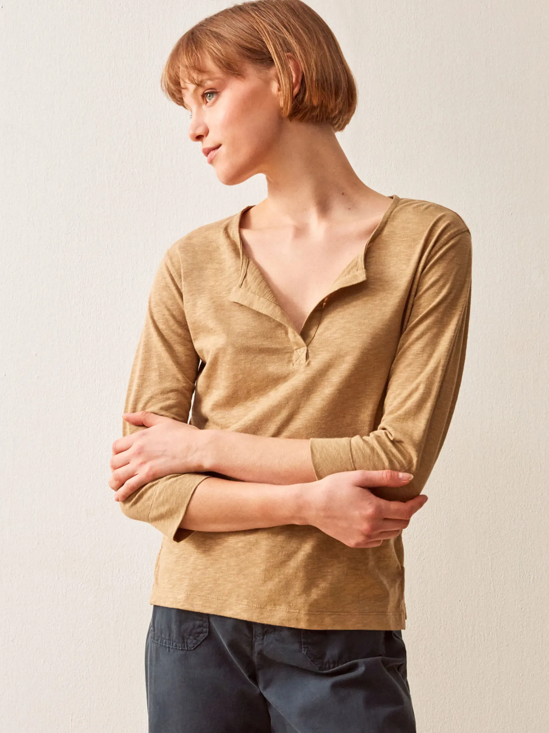 BENSIMON Tops & Chemises<Tee shirt boris SEPIA