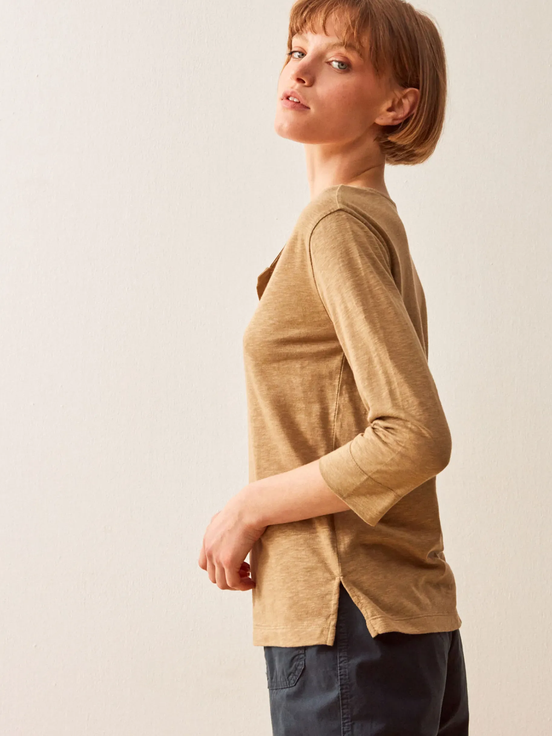 BENSIMON Tops & Chemises<Tee shirt boris SEPIA