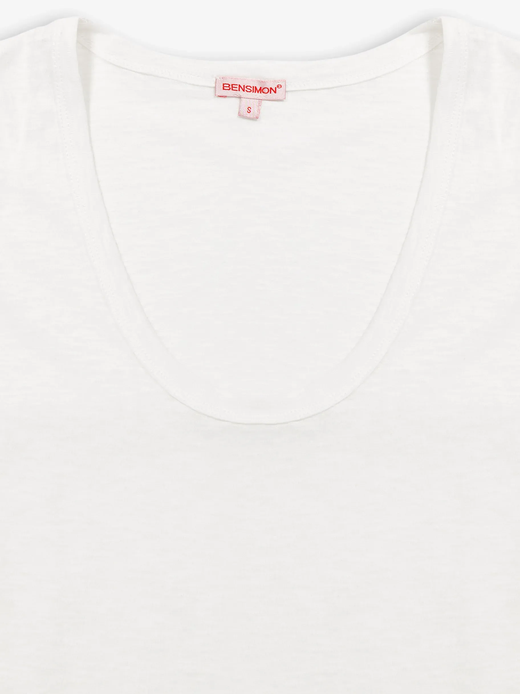 BENSIMON Tops & Chemises<Tee shirt bosco IVOIRE