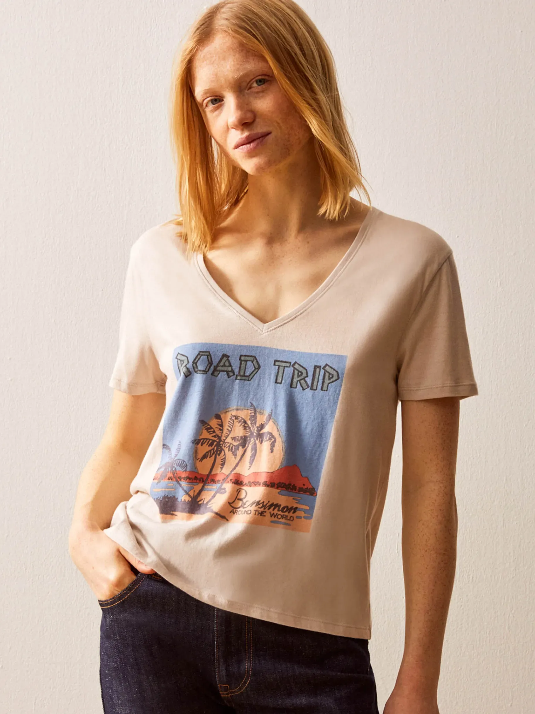 BENSIMON Tops & Chemises<Tee shirt jihan NUAGE
