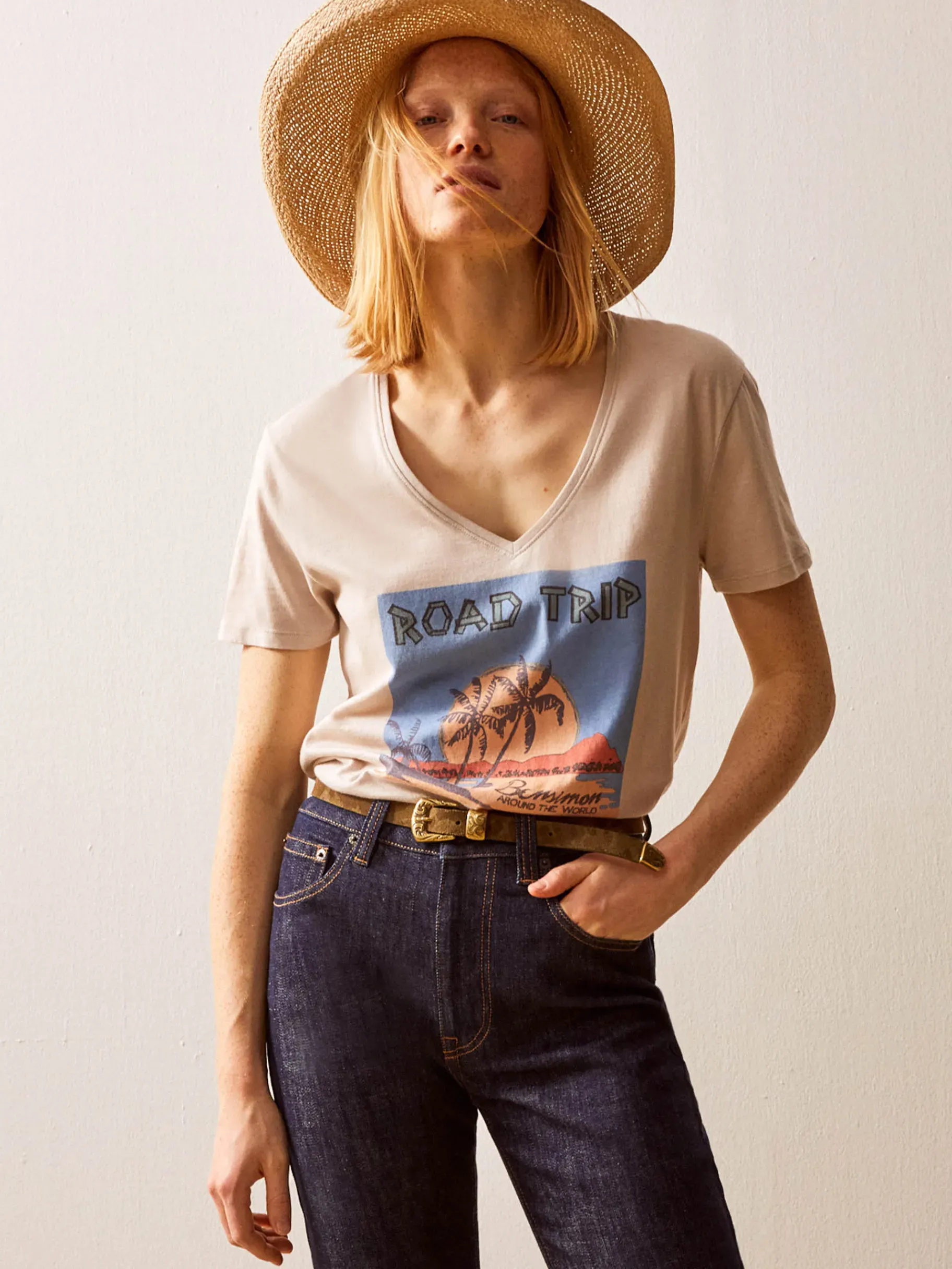BENSIMON Tops & Chemises<Tee shirt jihan NUAGE