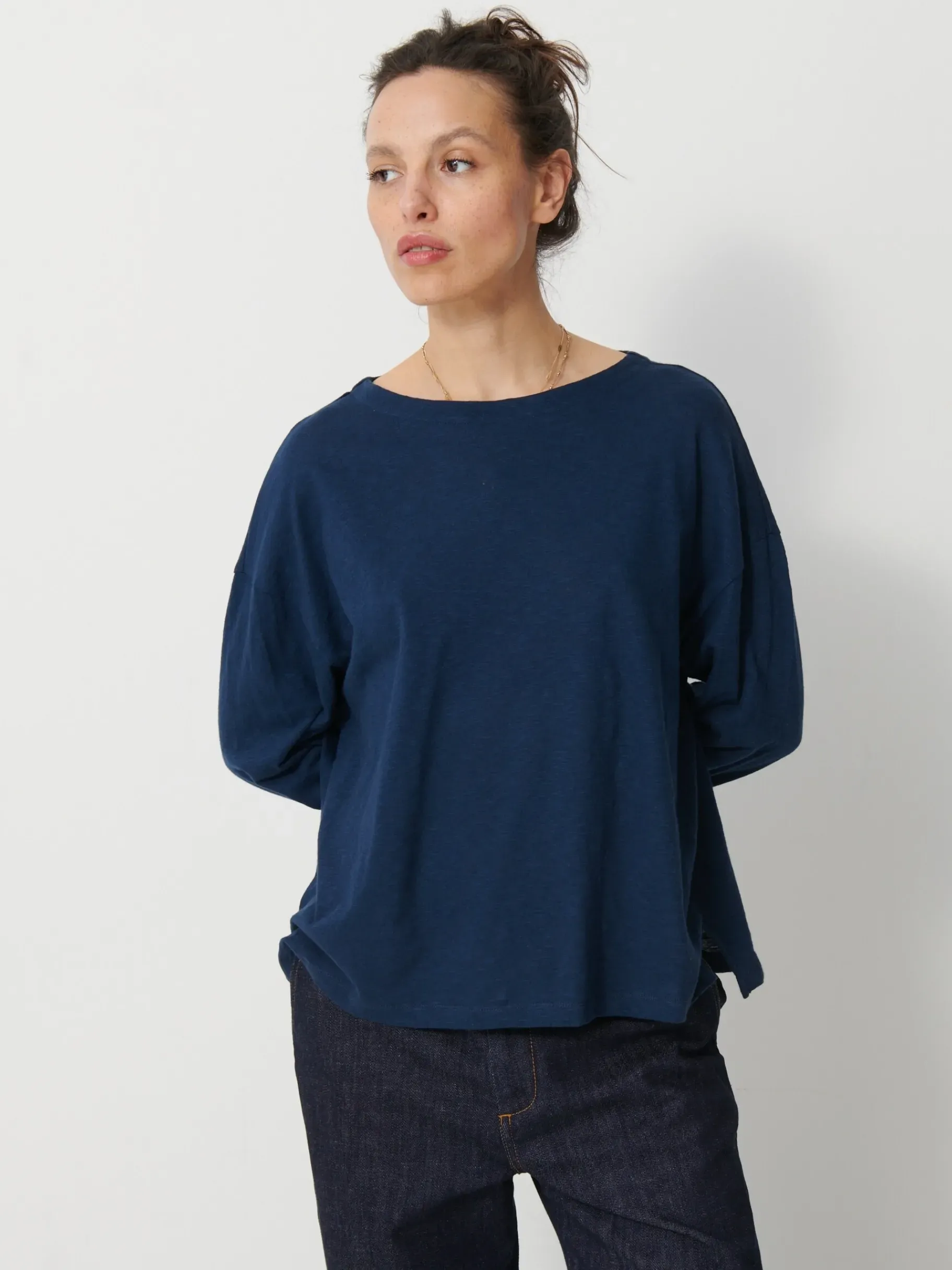 BENSIMON Tops & Chemises<Tee shirt loick MARINE