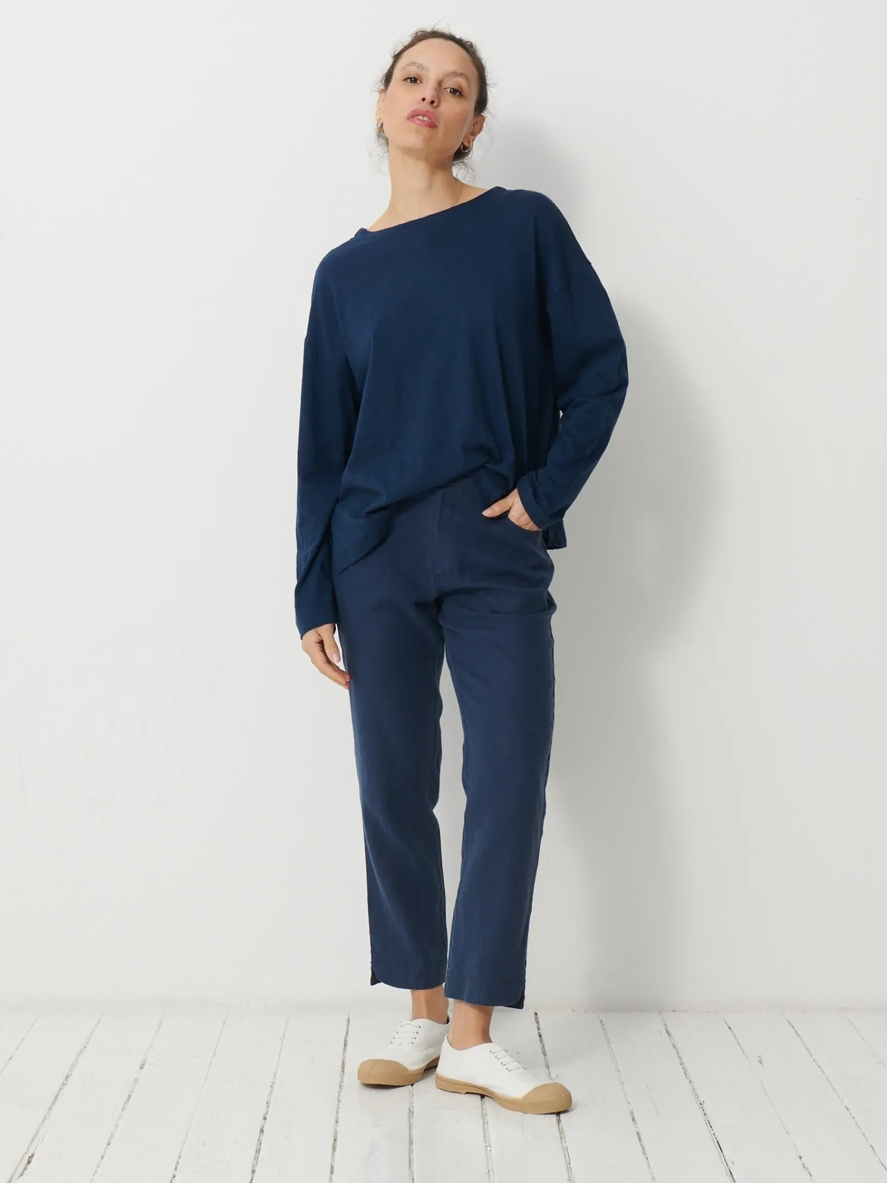 BENSIMON Tops & Chemises<Tee shirt loick MARINE