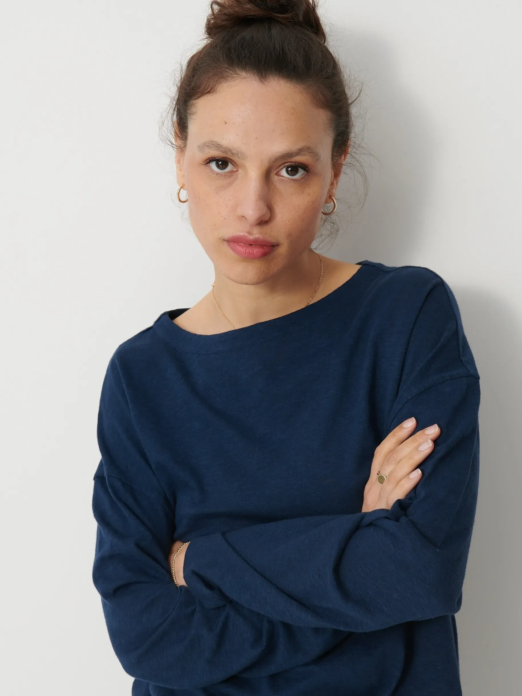 BENSIMON Tops & Chemises<Tee shirt loick MARINE
