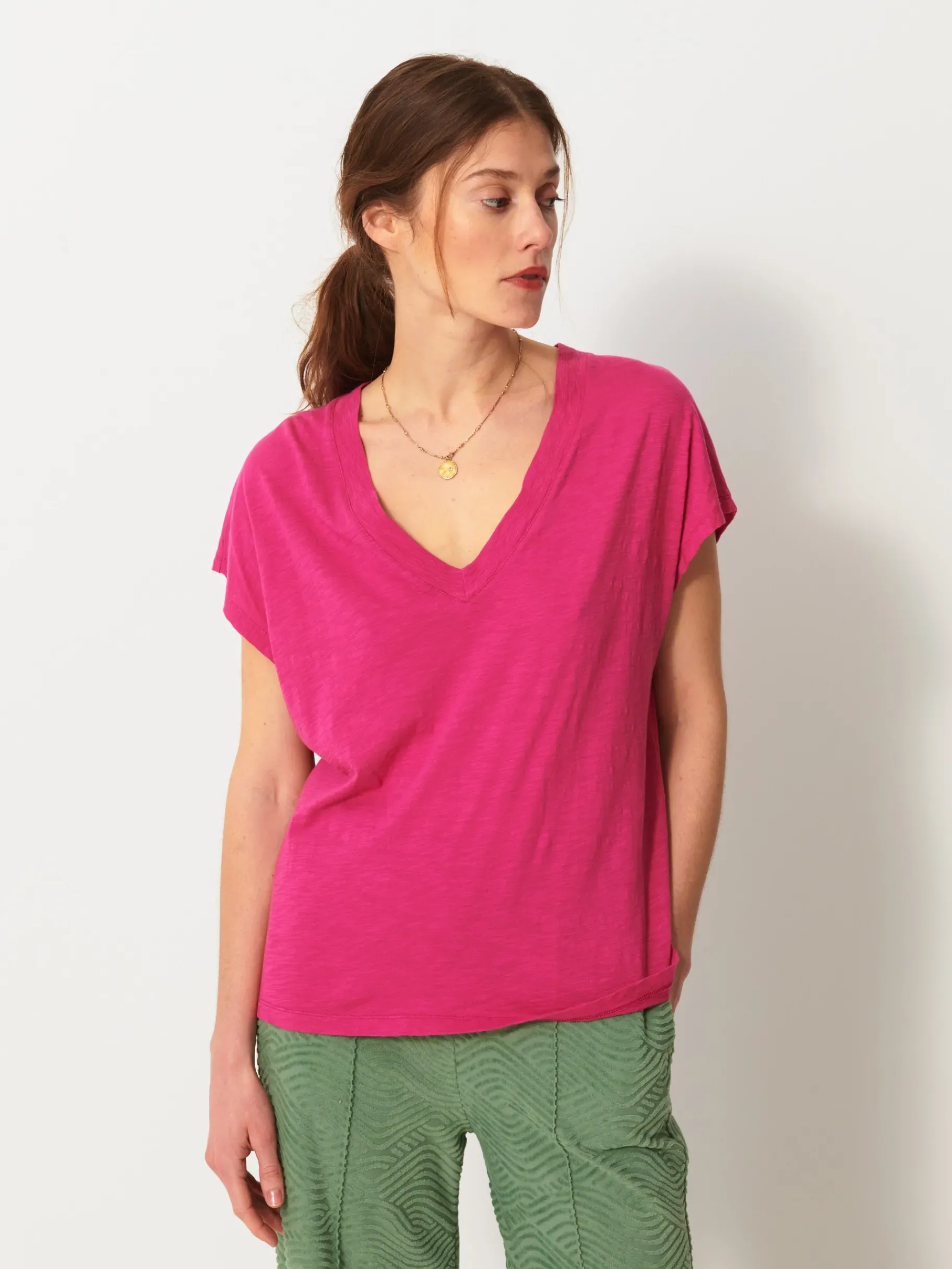BENSIMON Tops & Chemises<Tee shirt lucia FUSHIA
