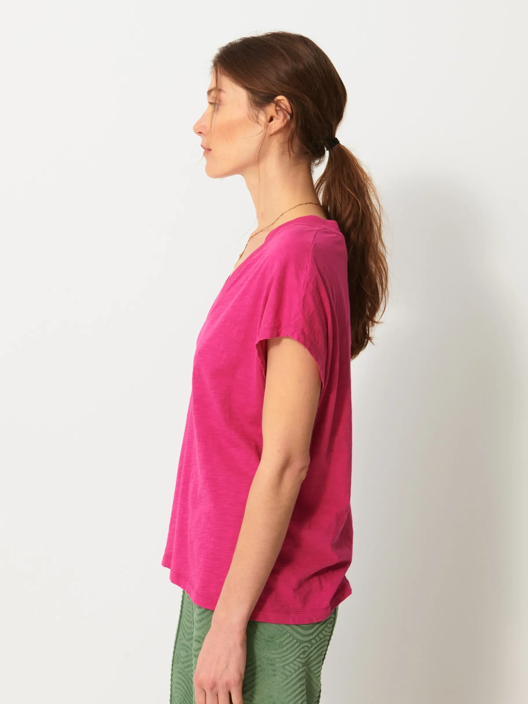 BENSIMON Tops & Chemises<Tee shirt lucia FUSHIA