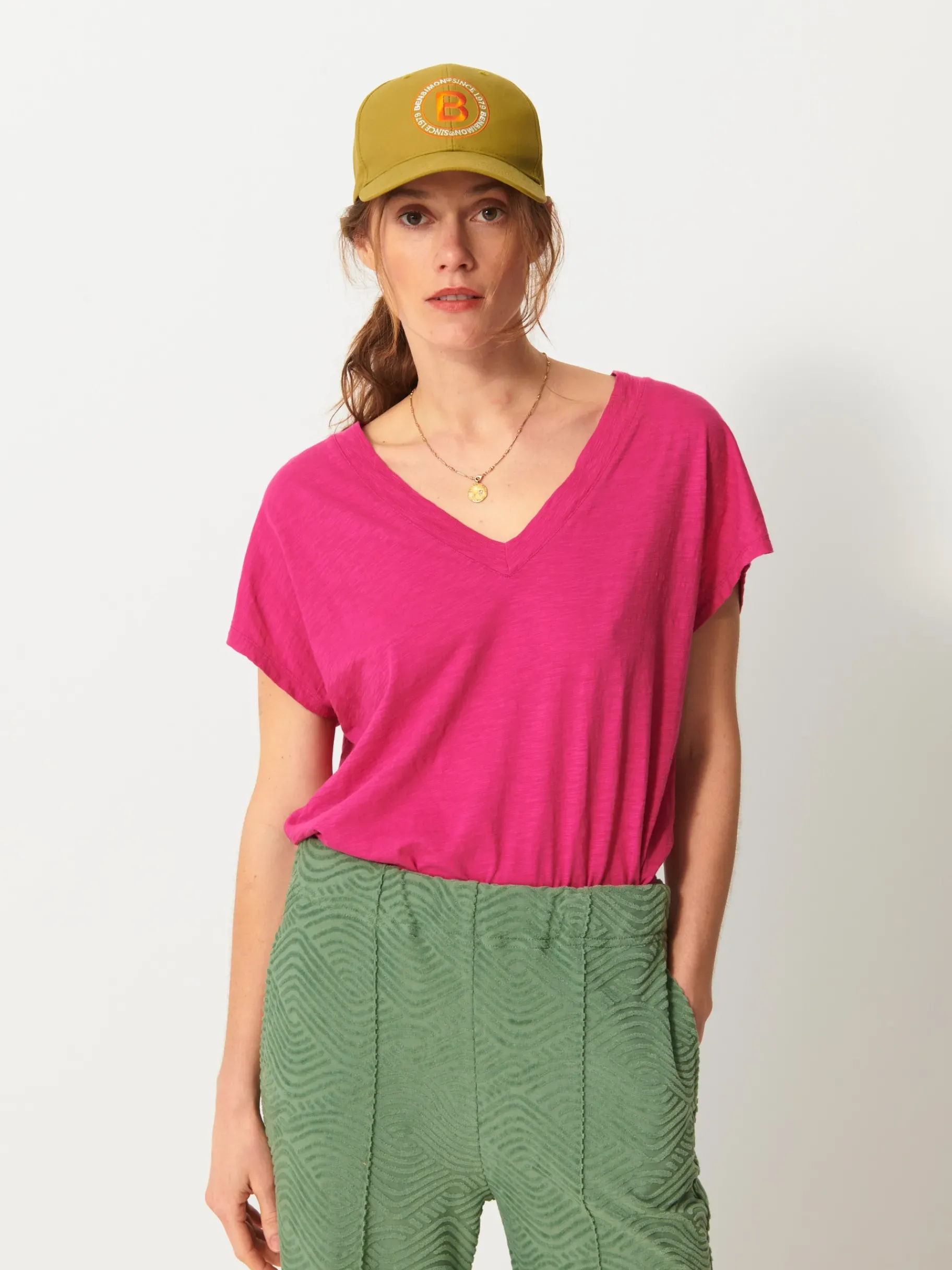 BENSIMON Tops & Chemises<Tee shirt lucia FUSHIA