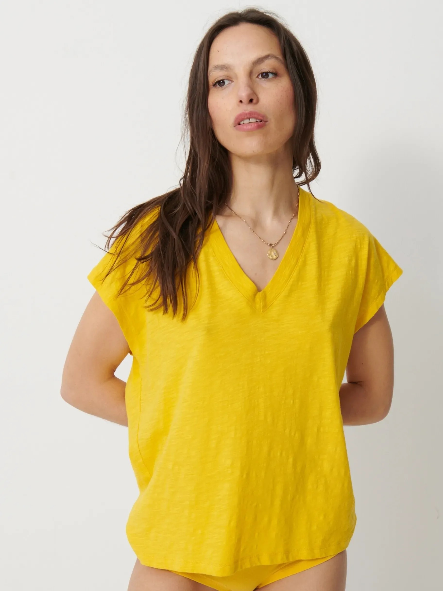 BENSIMON Tops & Chemises<Tee shirt lucia BOUTON D OR