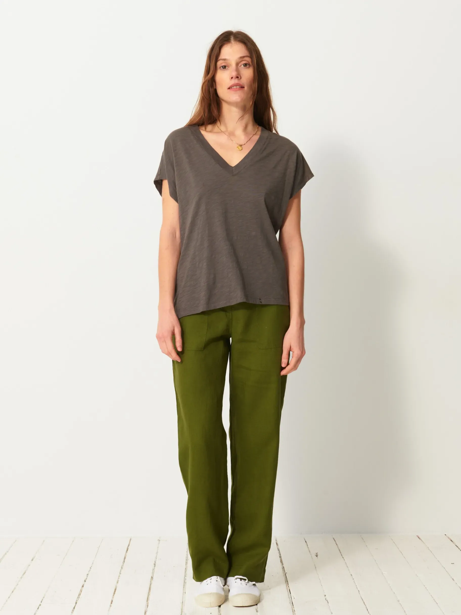 BENSIMON Tops & Chemises<Tee shirt lucia Taupe foncé