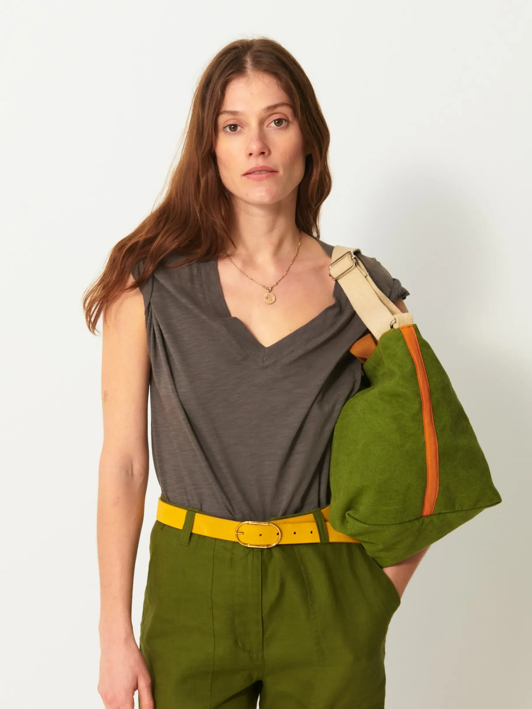 BENSIMON Tops & Chemises<Tee shirt lucia Taupe foncé