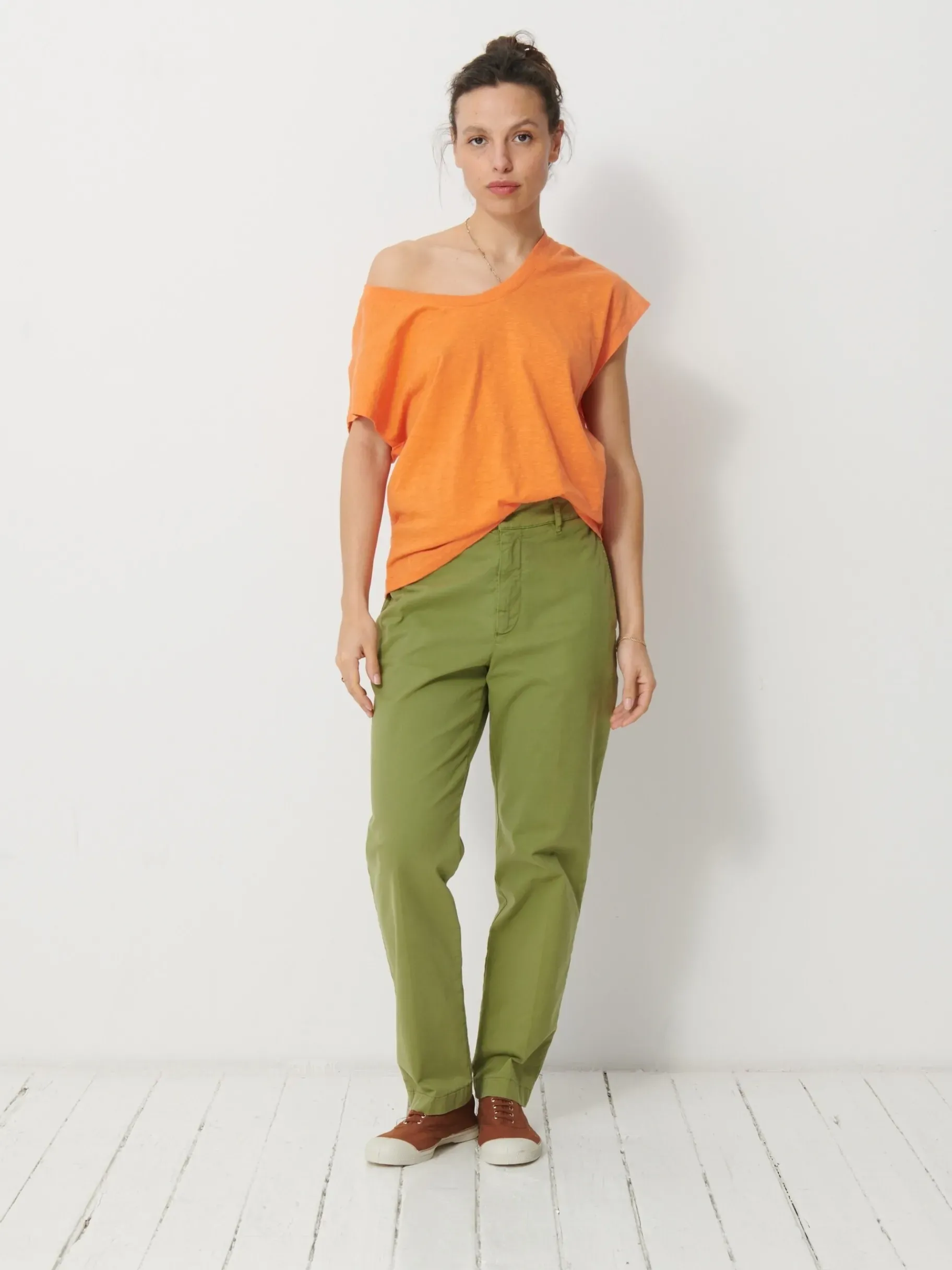 BENSIMON Tops & Chemises<Tee shirt luciana ORANGE