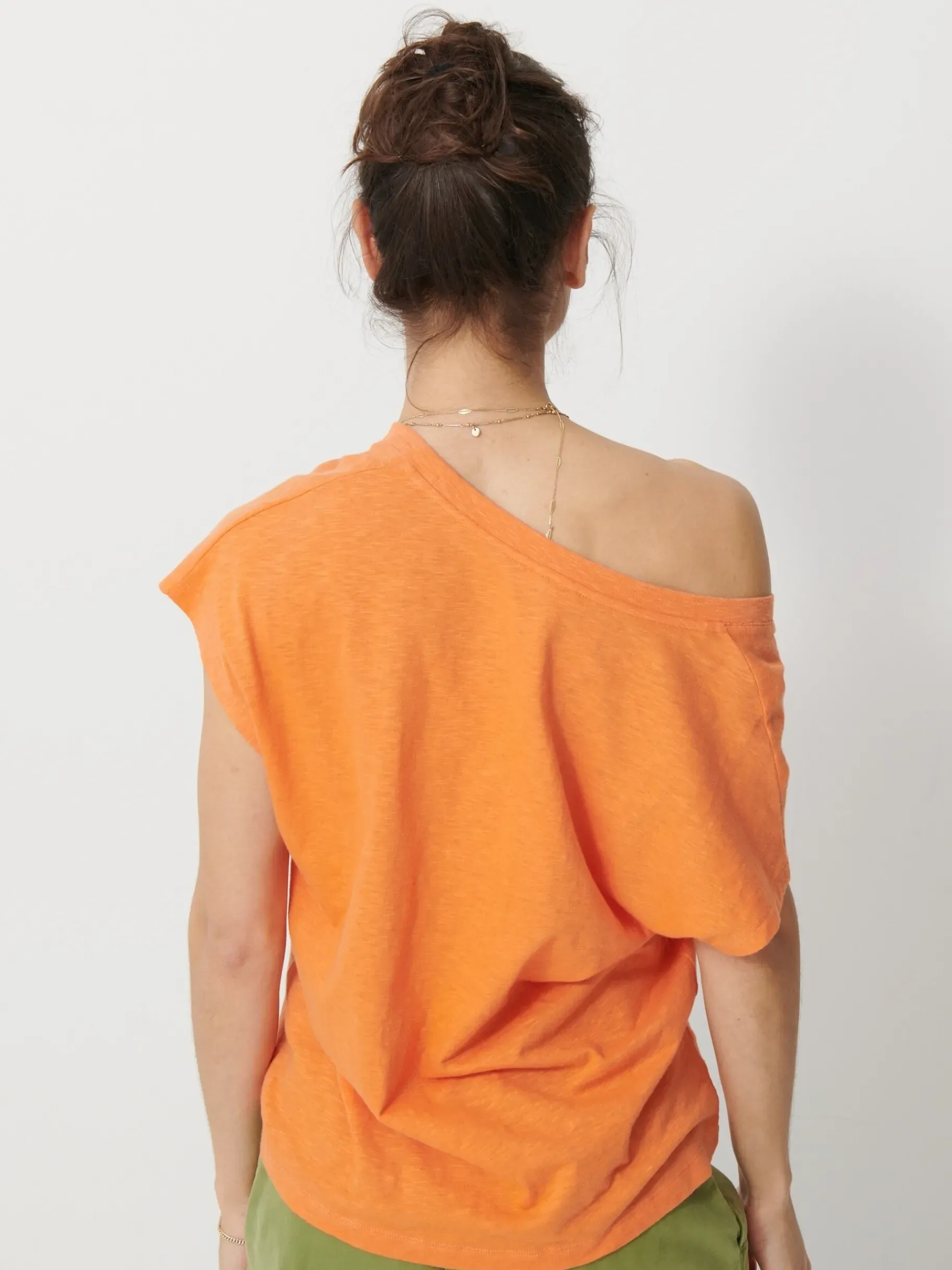BENSIMON Tops & Chemises<Tee shirt luciana ORANGE