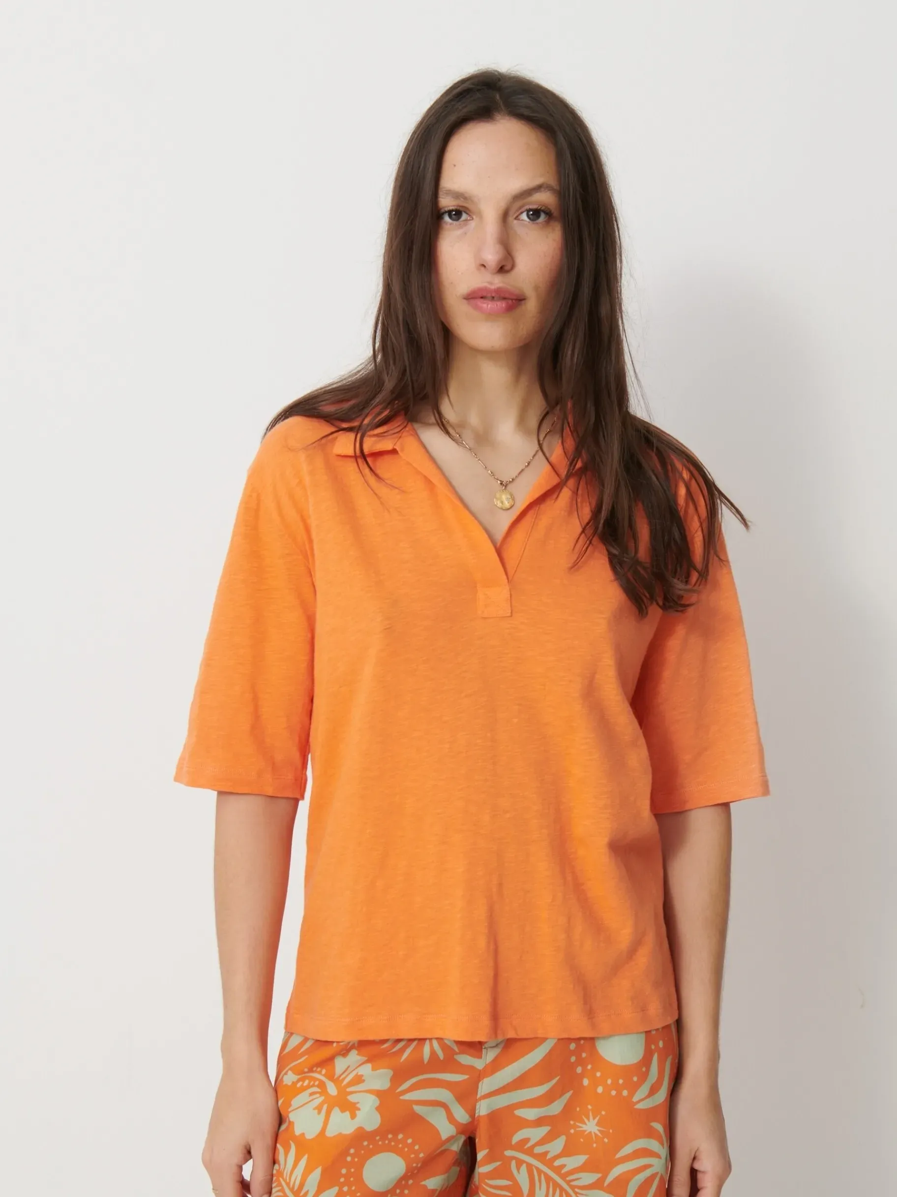 BENSIMON Tops & Chemises<Tee shirt nadir ORANGE