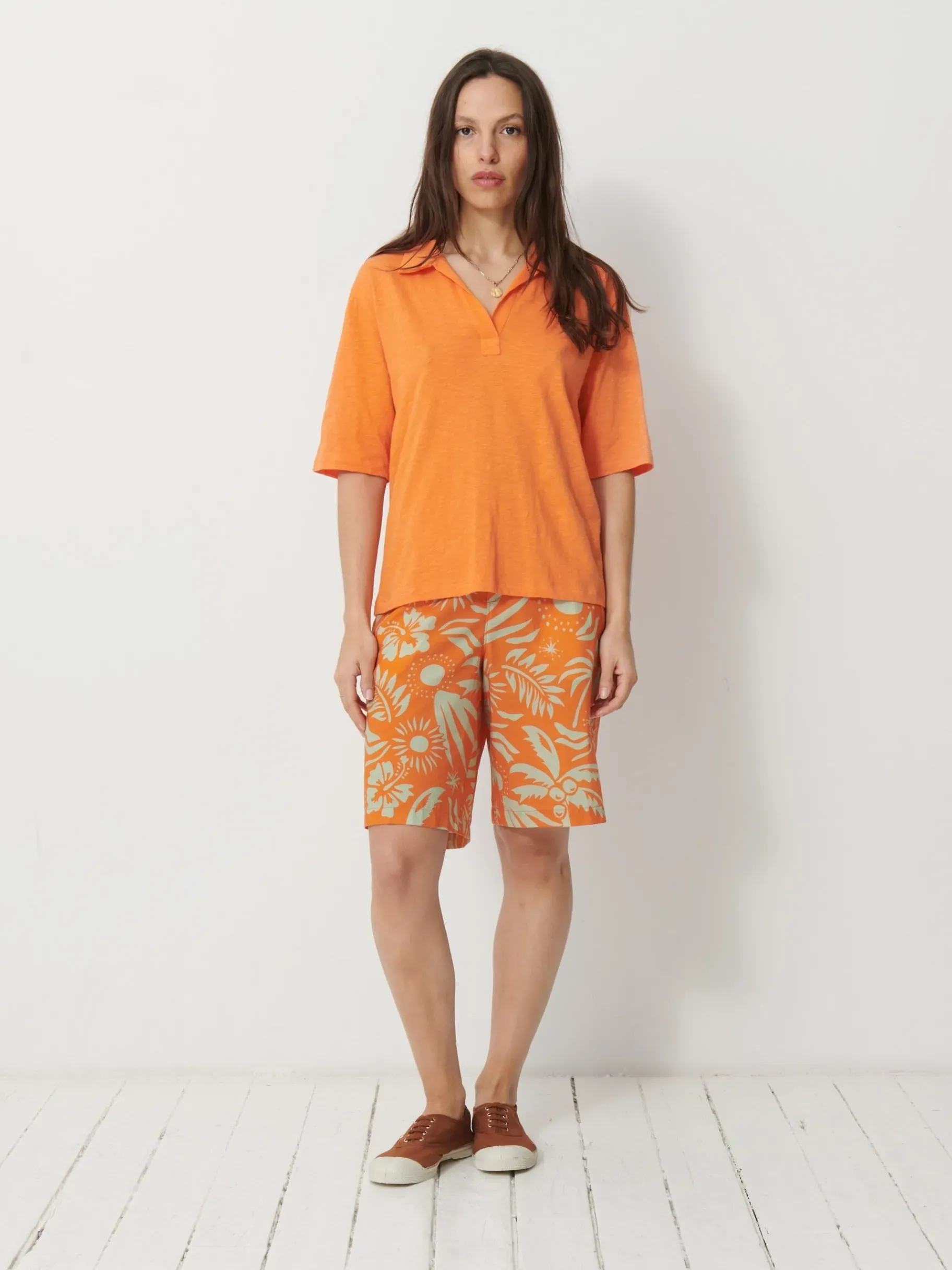 BENSIMON Tops & Chemises<Tee shirt nadir ORANGE