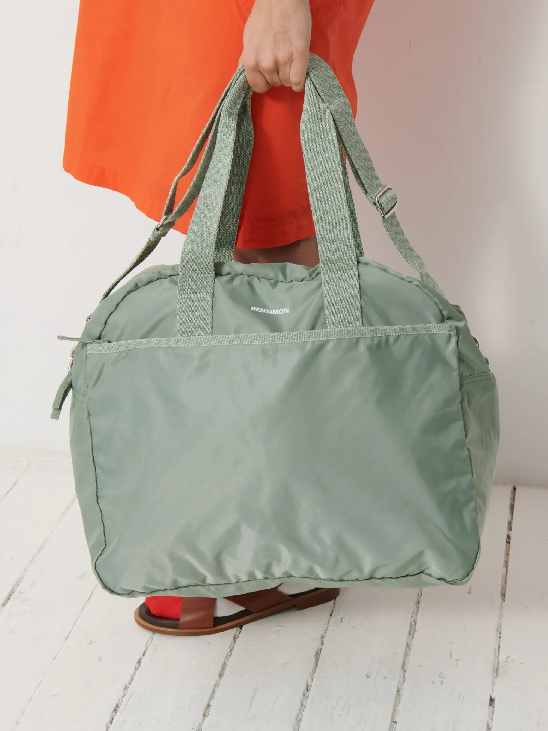 BENSIMON Color Line|Sacs Porté Épaule<Tourbag SAUGE