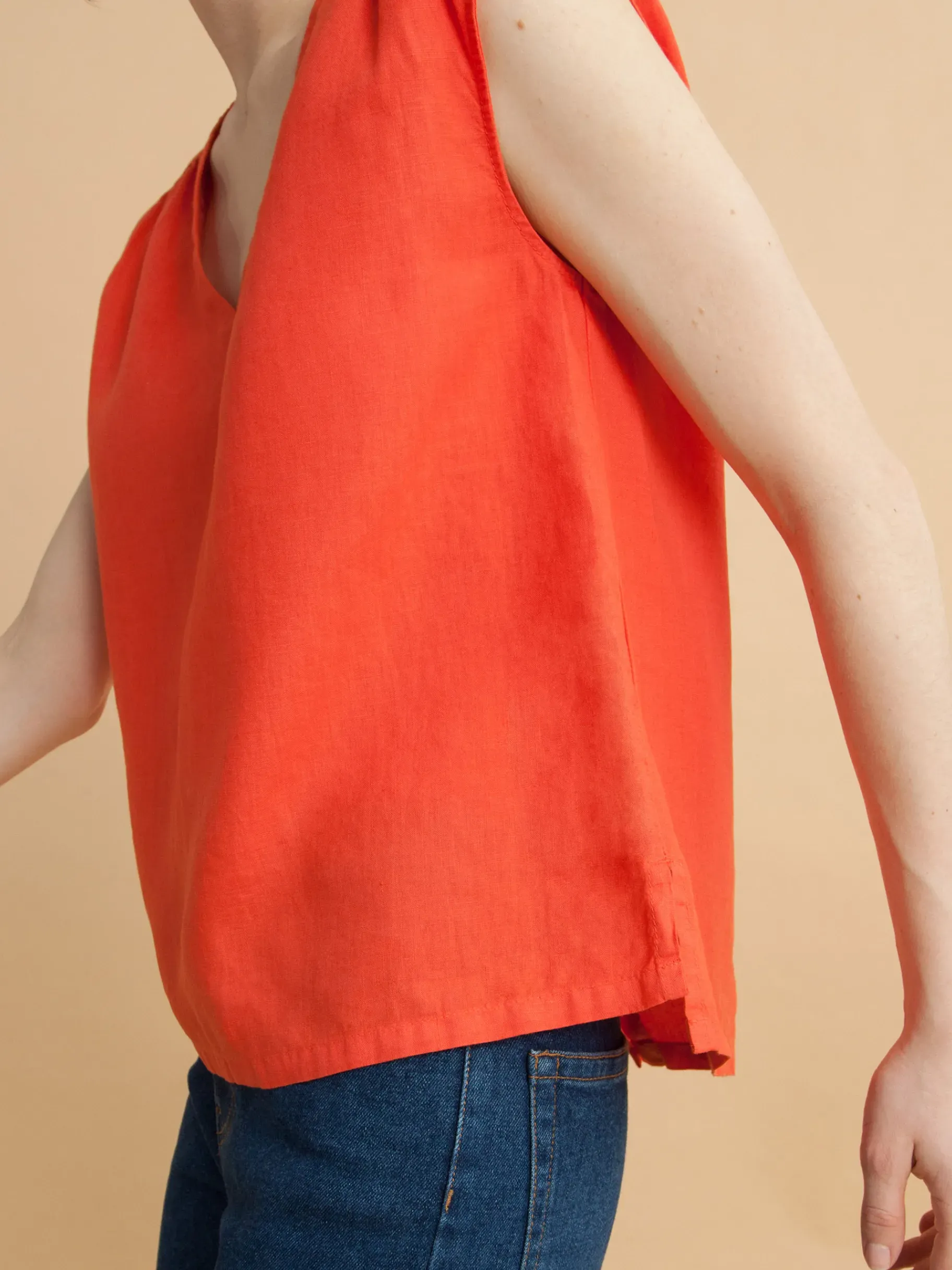 BENSIMON Tops & Chemises<T-shirt fadette COQUELICOT