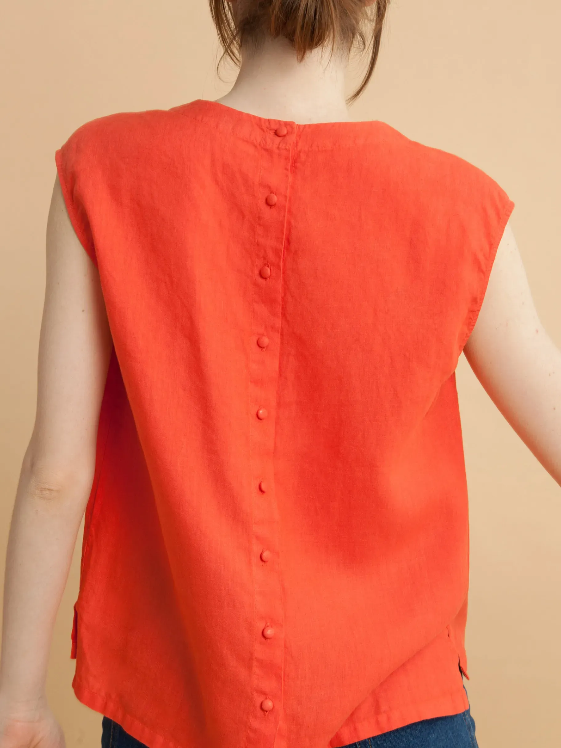 BENSIMON Tops & Chemises<T-shirt fadette COQUELICOT